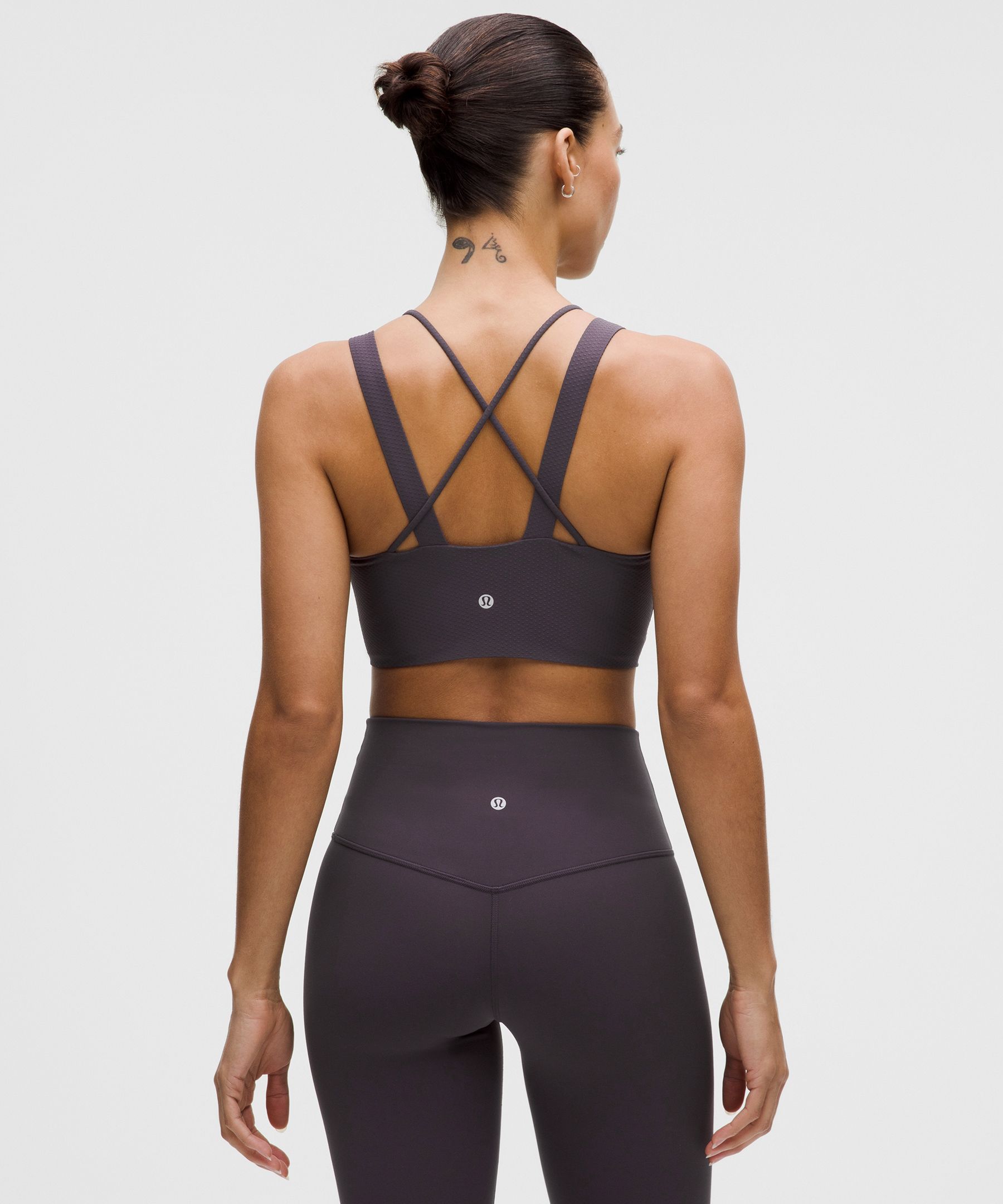 Lululemon Like A Cloud Longline Bra Light Support, D/dd Cup In Purple