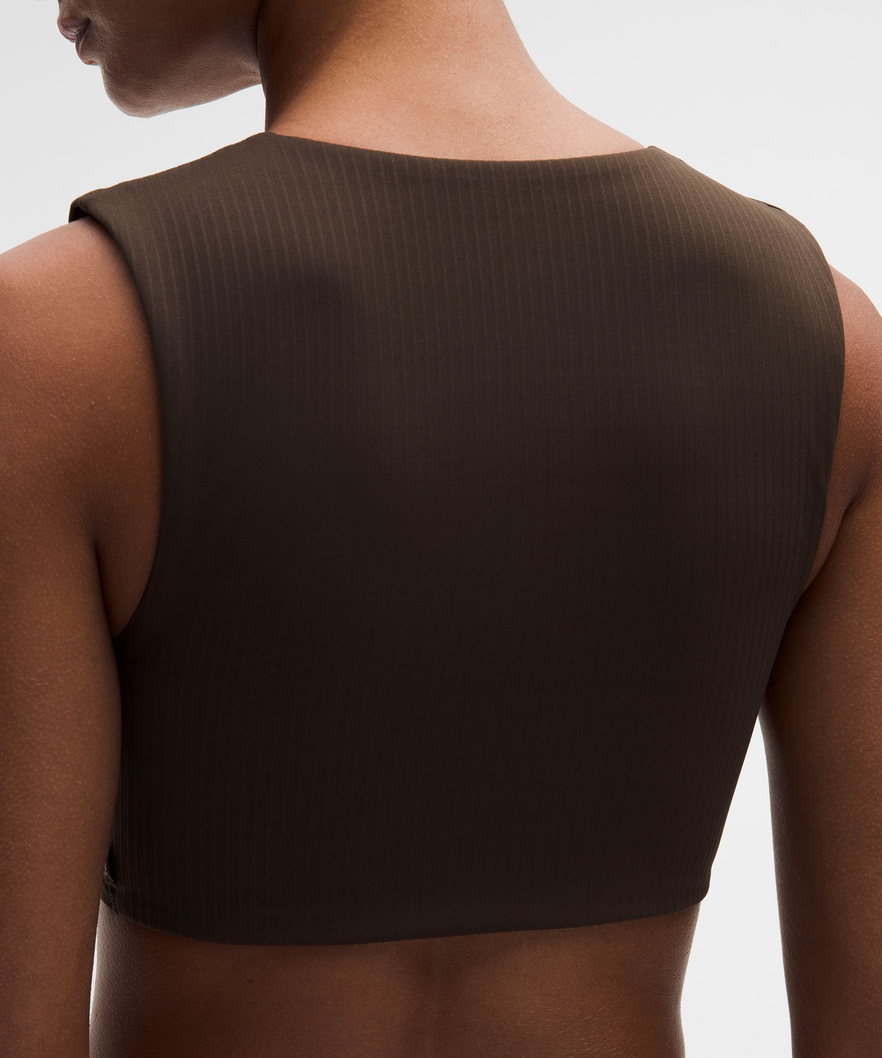 Ribbed Nulu Twist-Front V-Neck Bra *Light Support, B/C Cup