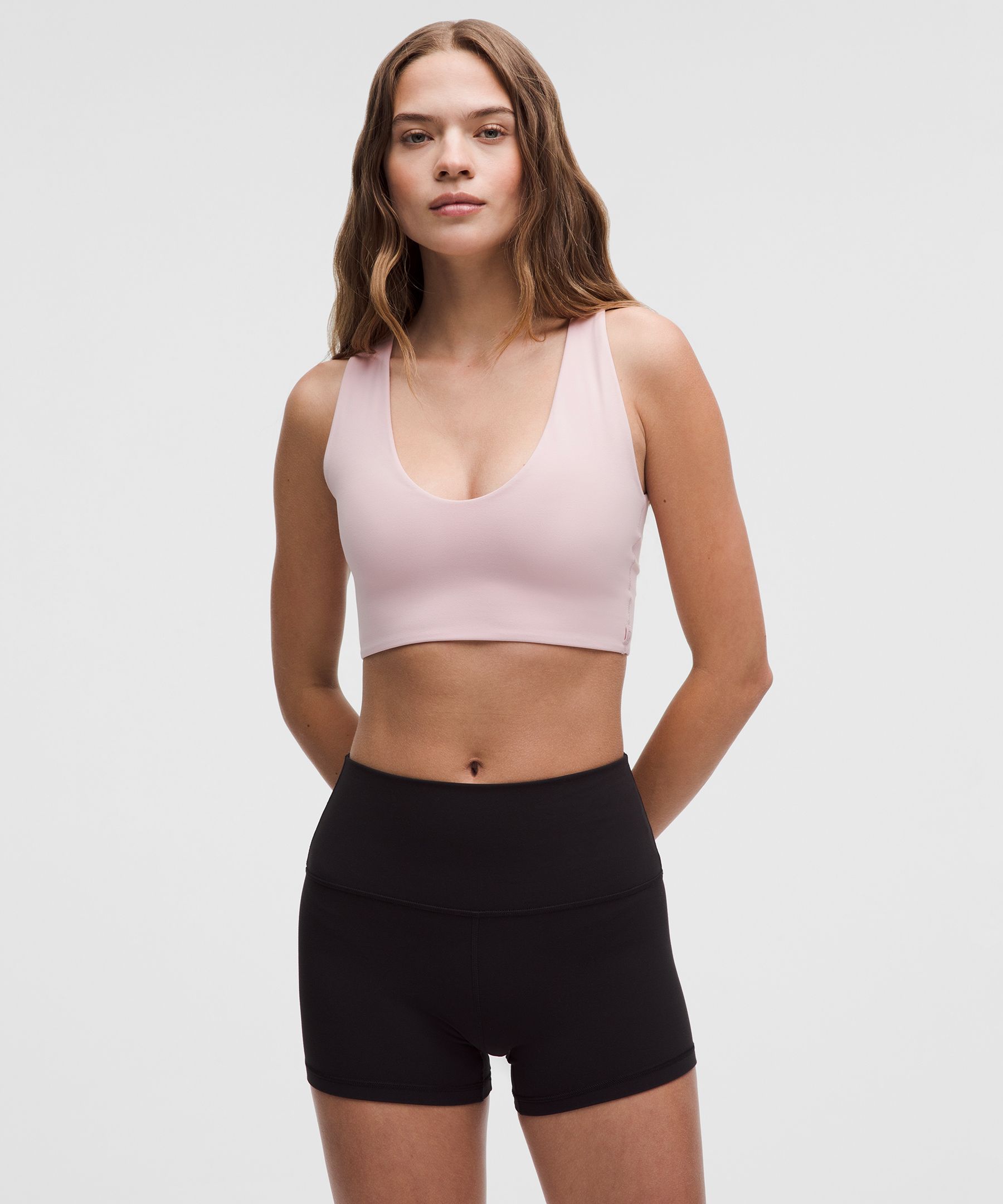 Lululemon Bend This Scoop and Cross Bra *Light Support, A-C Cups - Rose  Blush - lulu fanatics