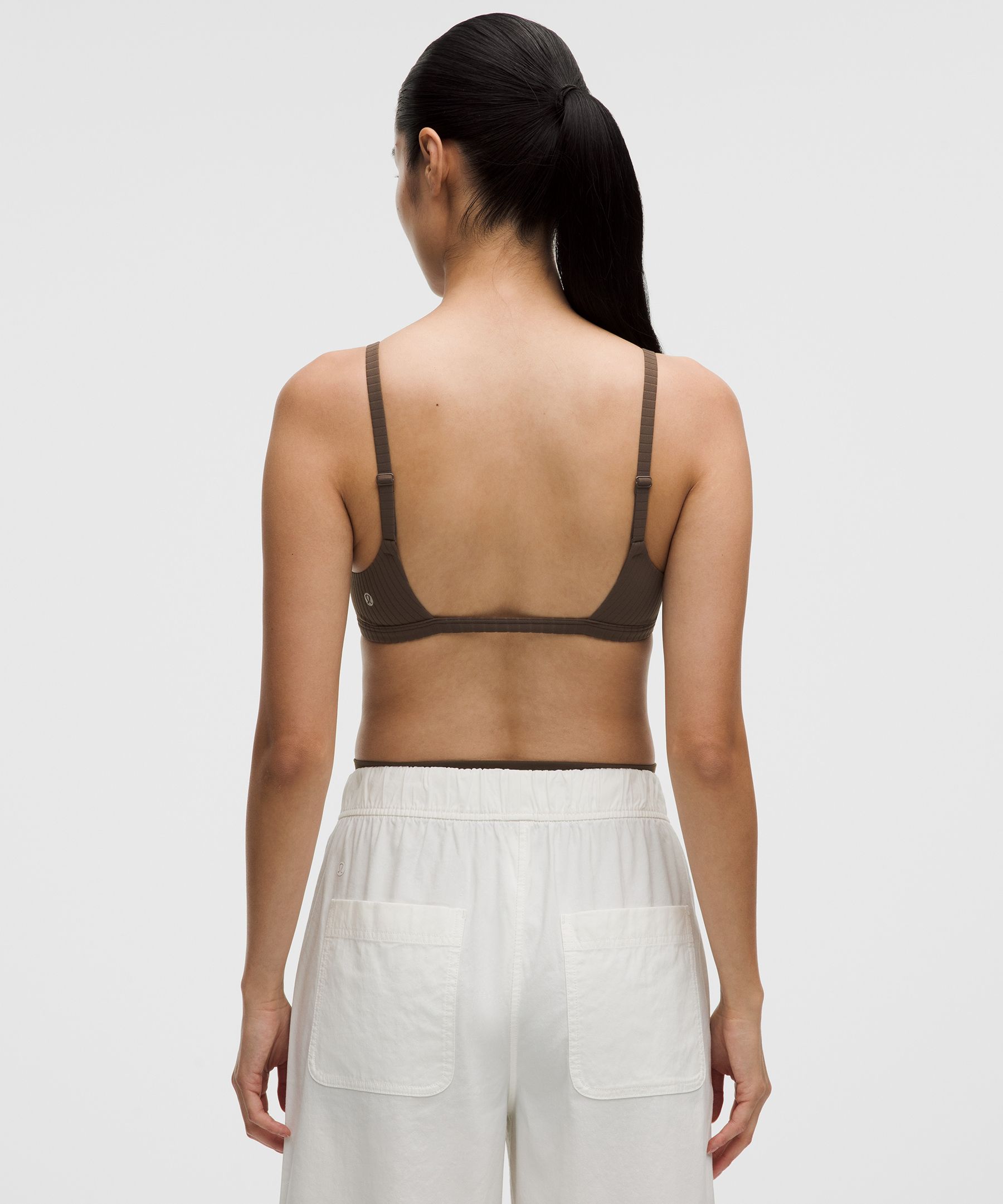 Soutien-gorge caraco côtelé