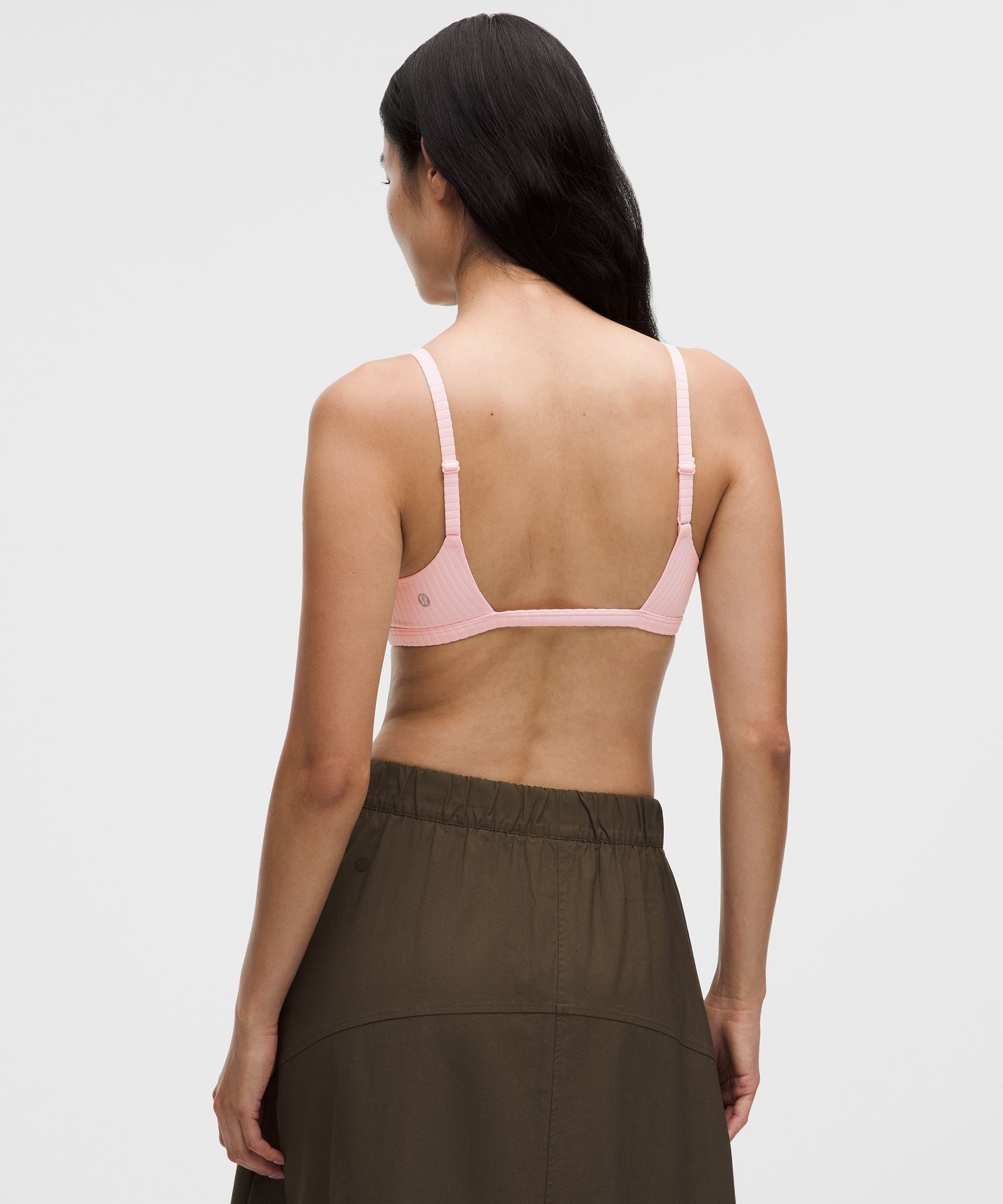Ribbed Cami-Strap Bra