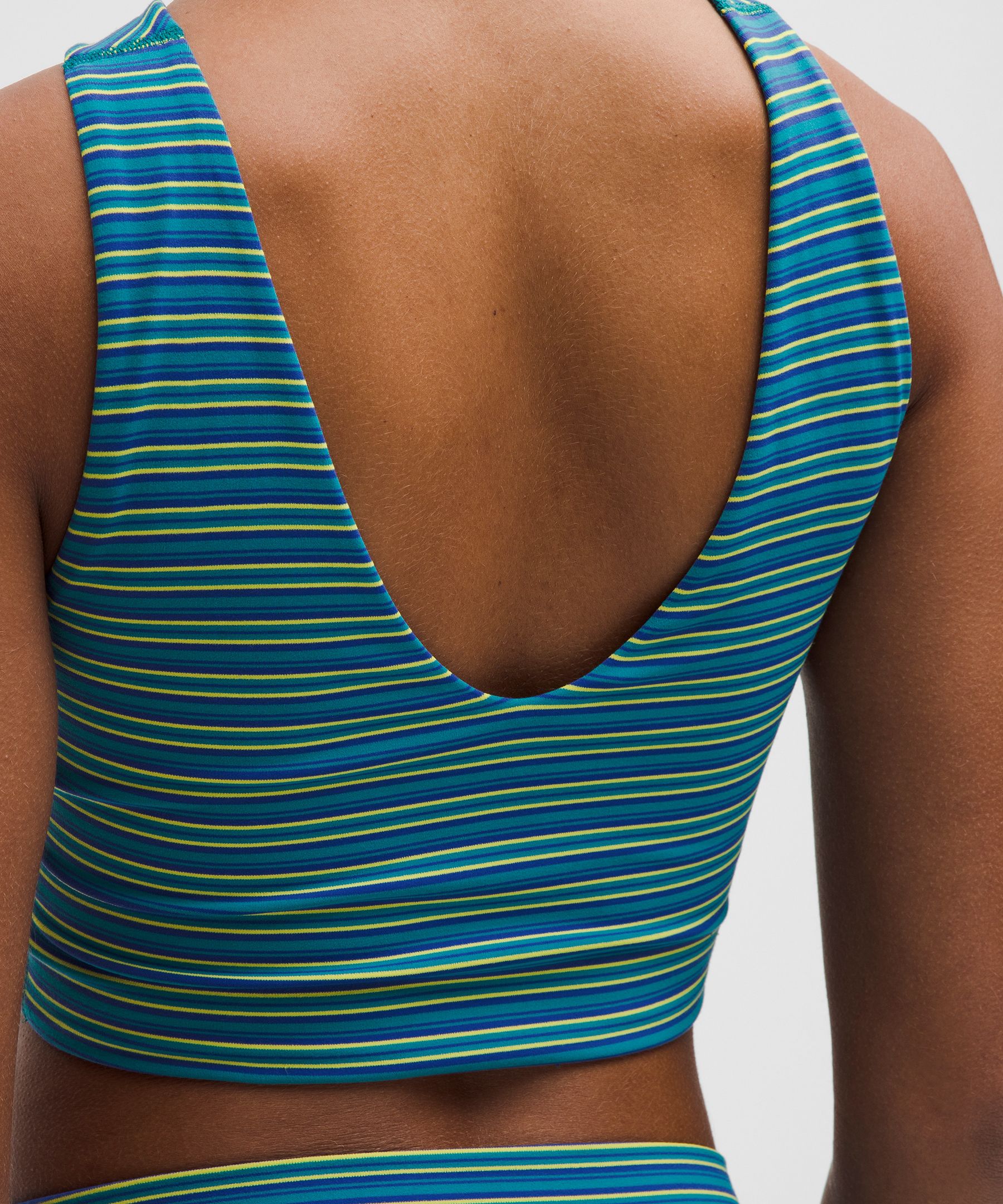 Lululemon Bend This Scoop And Cross Bra In Blue
