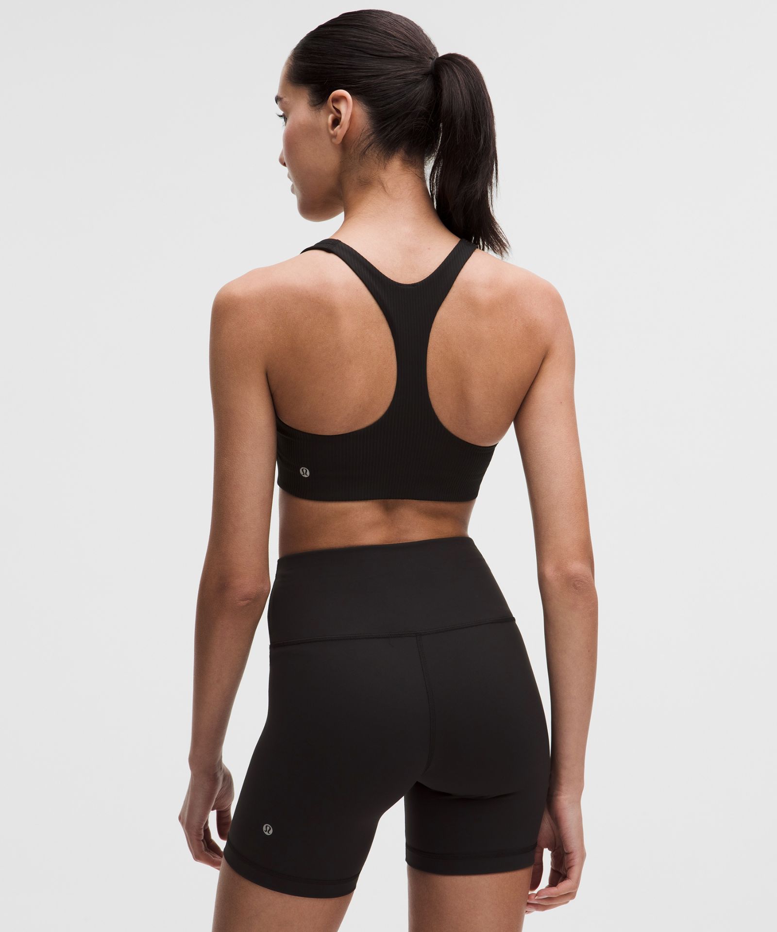 Женский спортивный бра Lululemon All-Time Hero в рубчик — фото 2