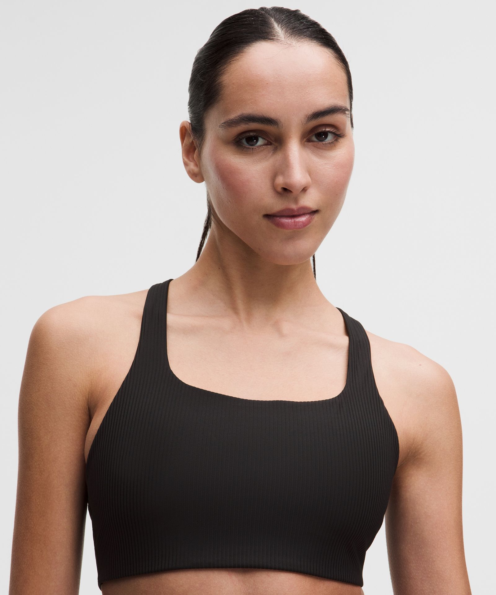 Женский спортивный бра Lululemon All-Time Hero в рубчик — фото 4