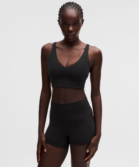 Женское бра Lululemon Focuser V-Neck, лёгкая поддержка