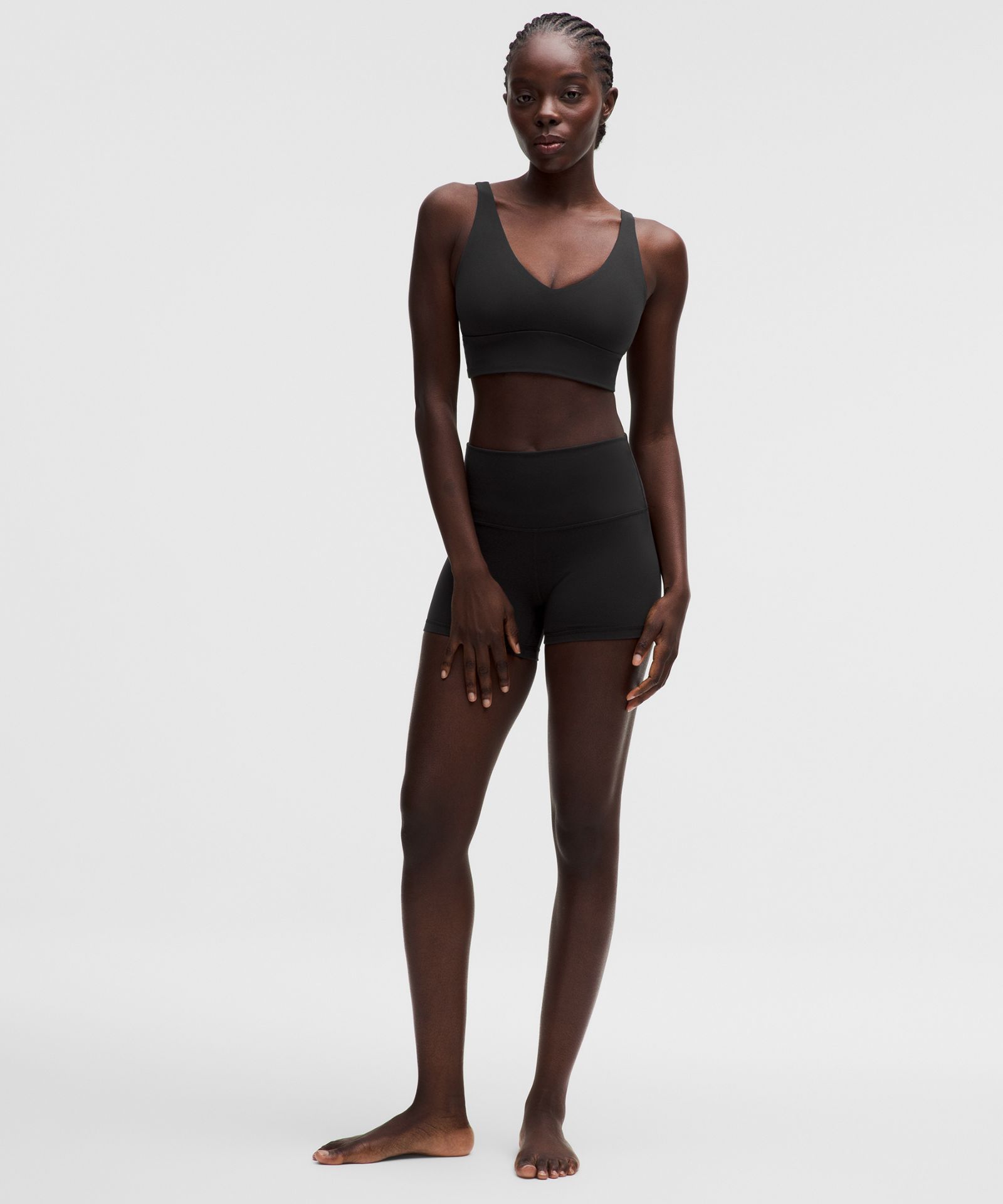 Женское бра Lululemon Focuser V-Neck, лёгкая поддержка — фото 3