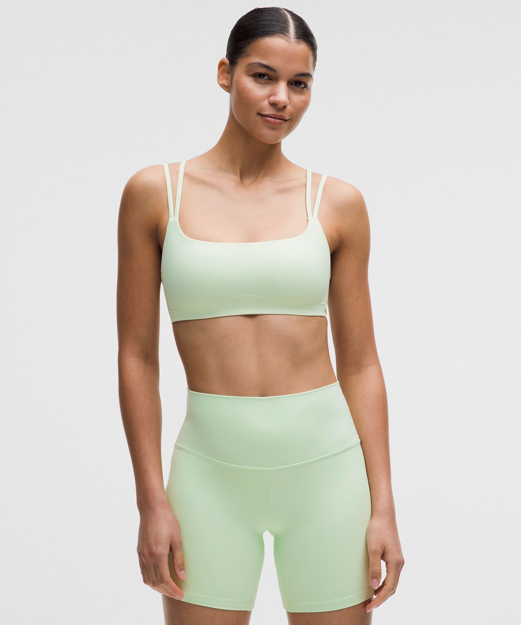 lululemon – Women’s Like a Cloud Double-Strap Sports Bra Light Support, B/C Cup – Color Green/Pastel – Size 14