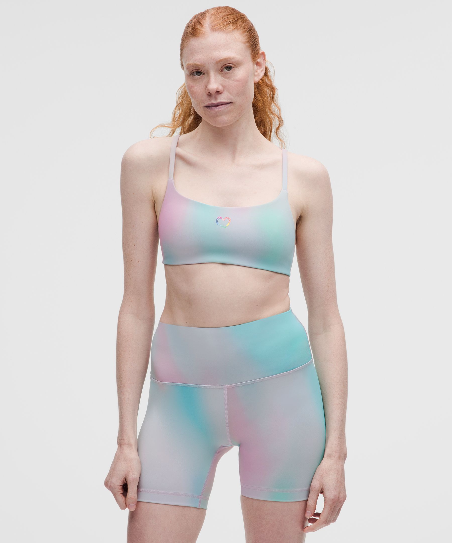 Wunder Train Strappy Racer Bra, Light Support, A/B Cup *Pride