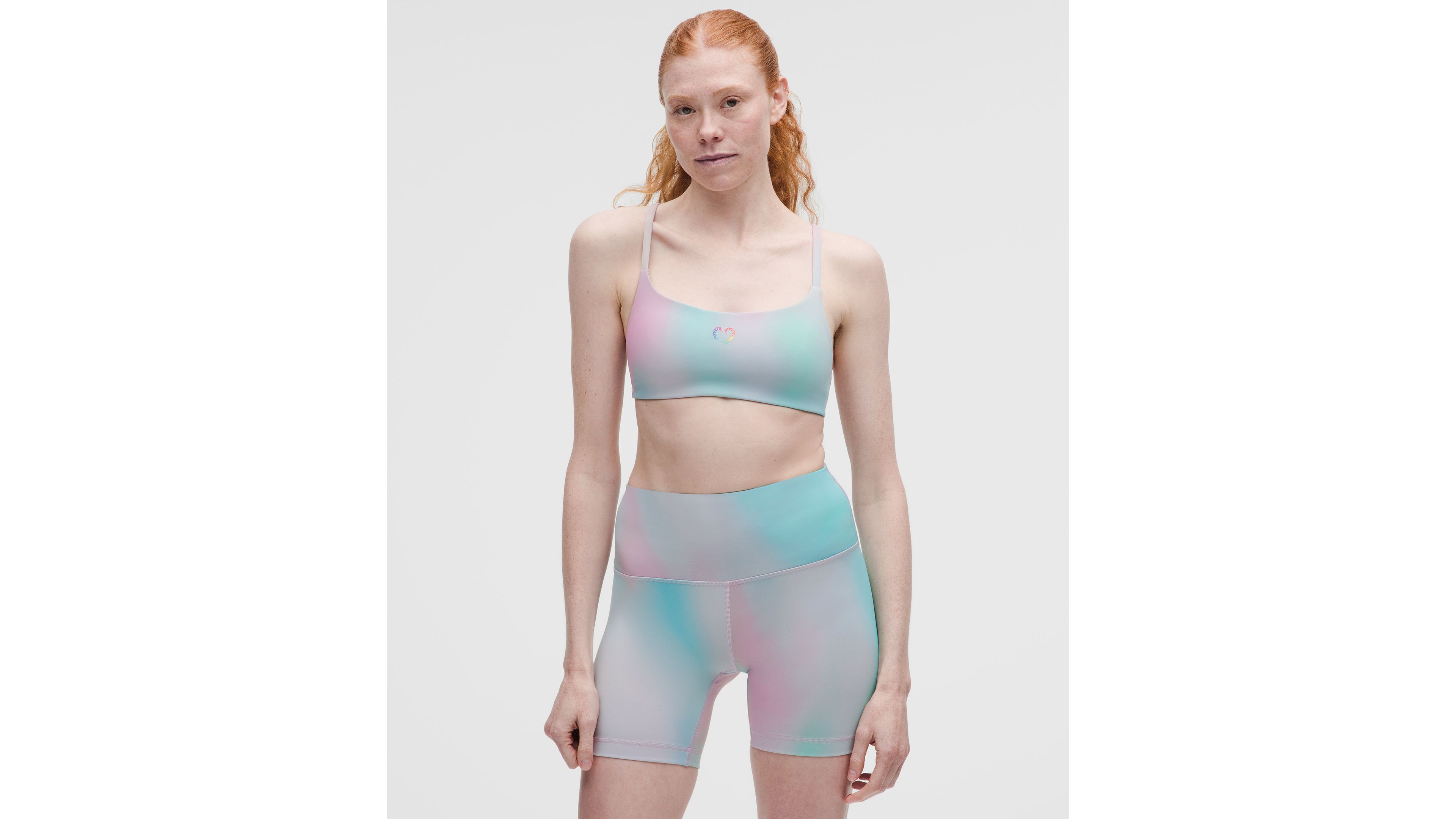 Wunder Train Strappy Racer Bra, Light Support, A/B Cup *Pride