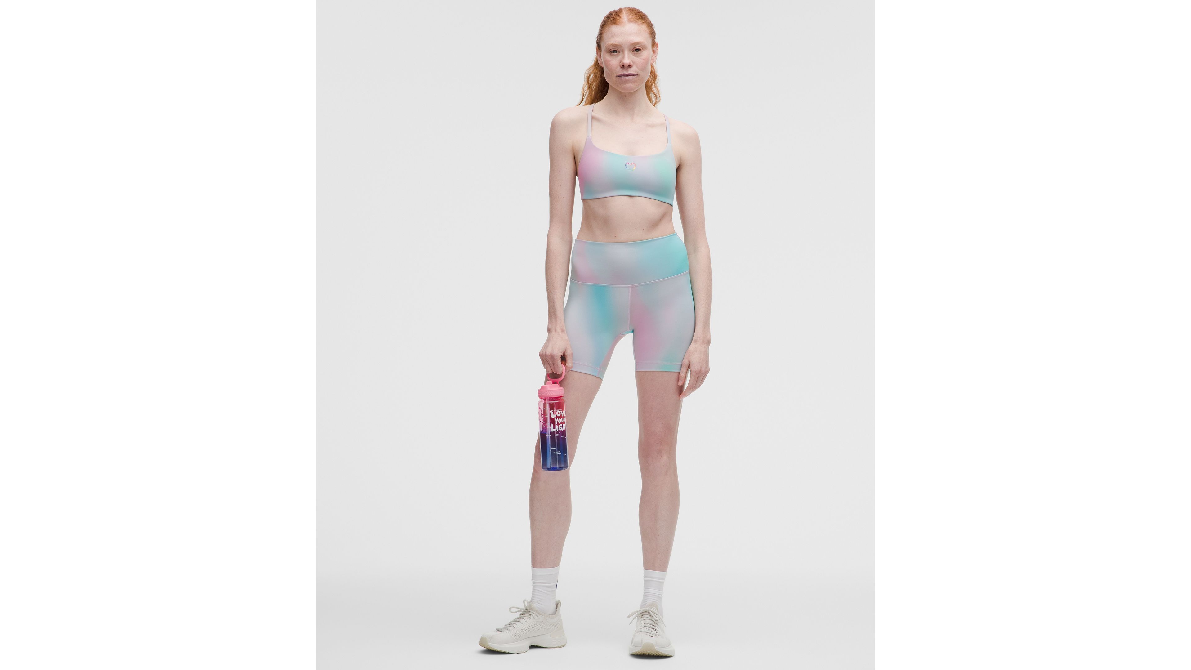 Wunder Train Strappy Racer Bra, Light Support, A/B Cup *Pride