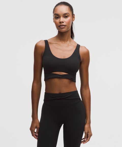 Бра Nulu Twist-Front, круглый вырез, лёгкая поддержка — Lululemon