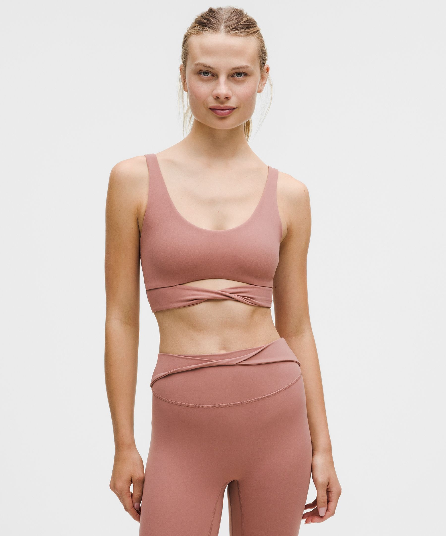 Nulu Twist-Front Scoop-Neck Bra 
