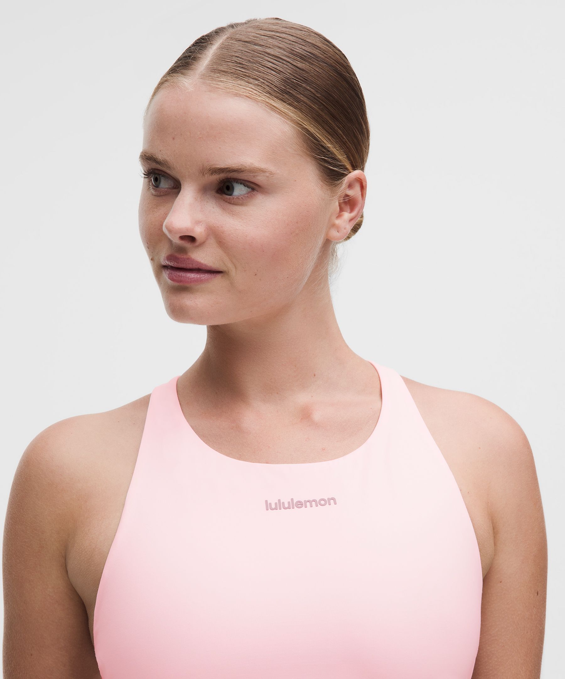 Brassi&egrave;re lululemon Energy longue &agrave; encolure haute Maintien moyen, bonnets&nbsp;B-D Evolve *Logo