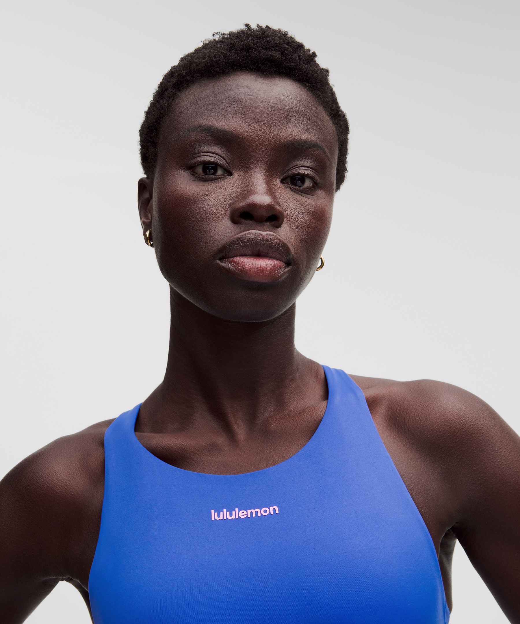 Brassi&egrave;re lululemon Energy longue &agrave; encolure haute Maintien moyen, bonnets&nbsp;B-D Evolve *Logo