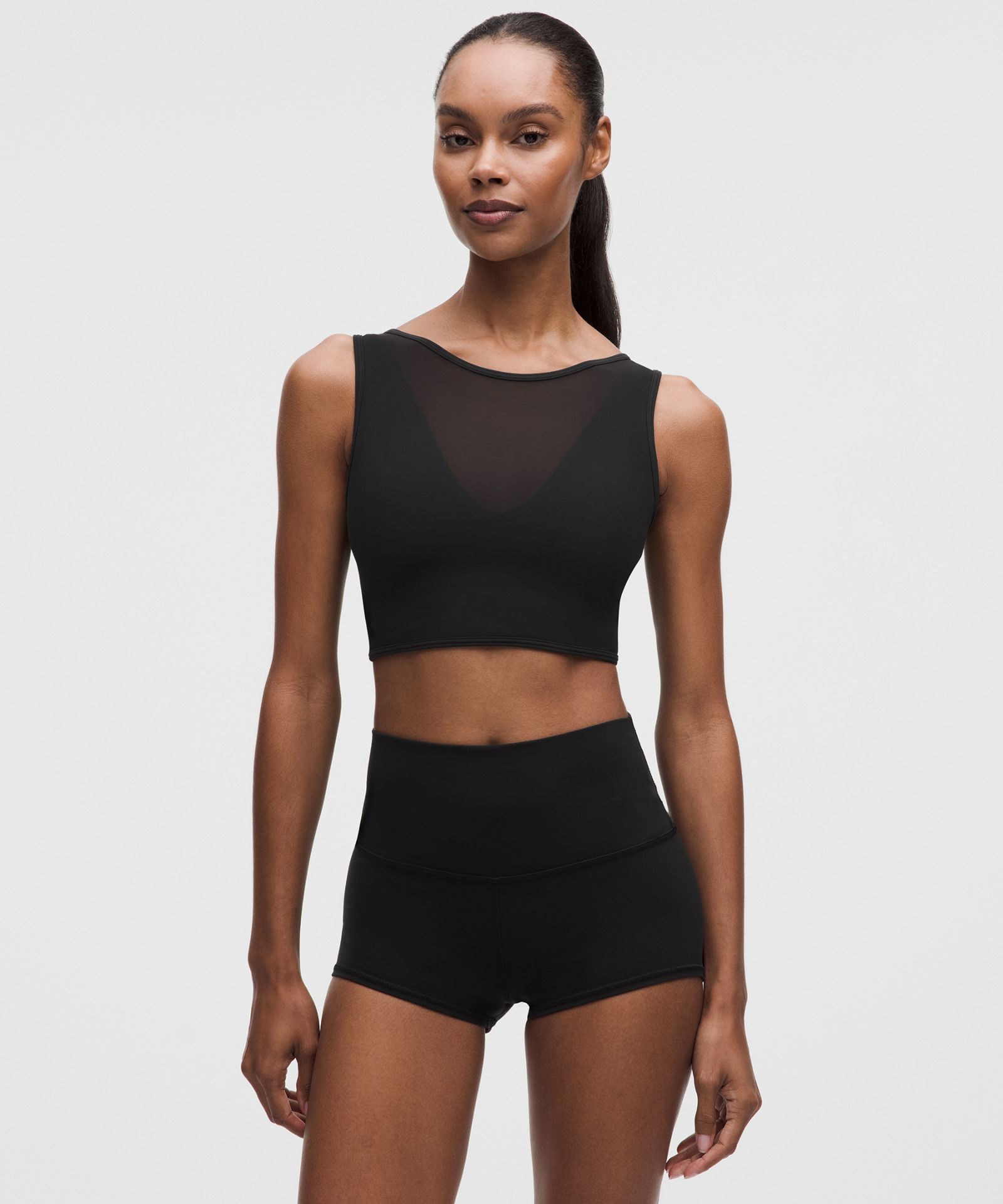 Женское бра Lululemon Bend This с V-вырезом, лёгкая поддержка — фото 4
