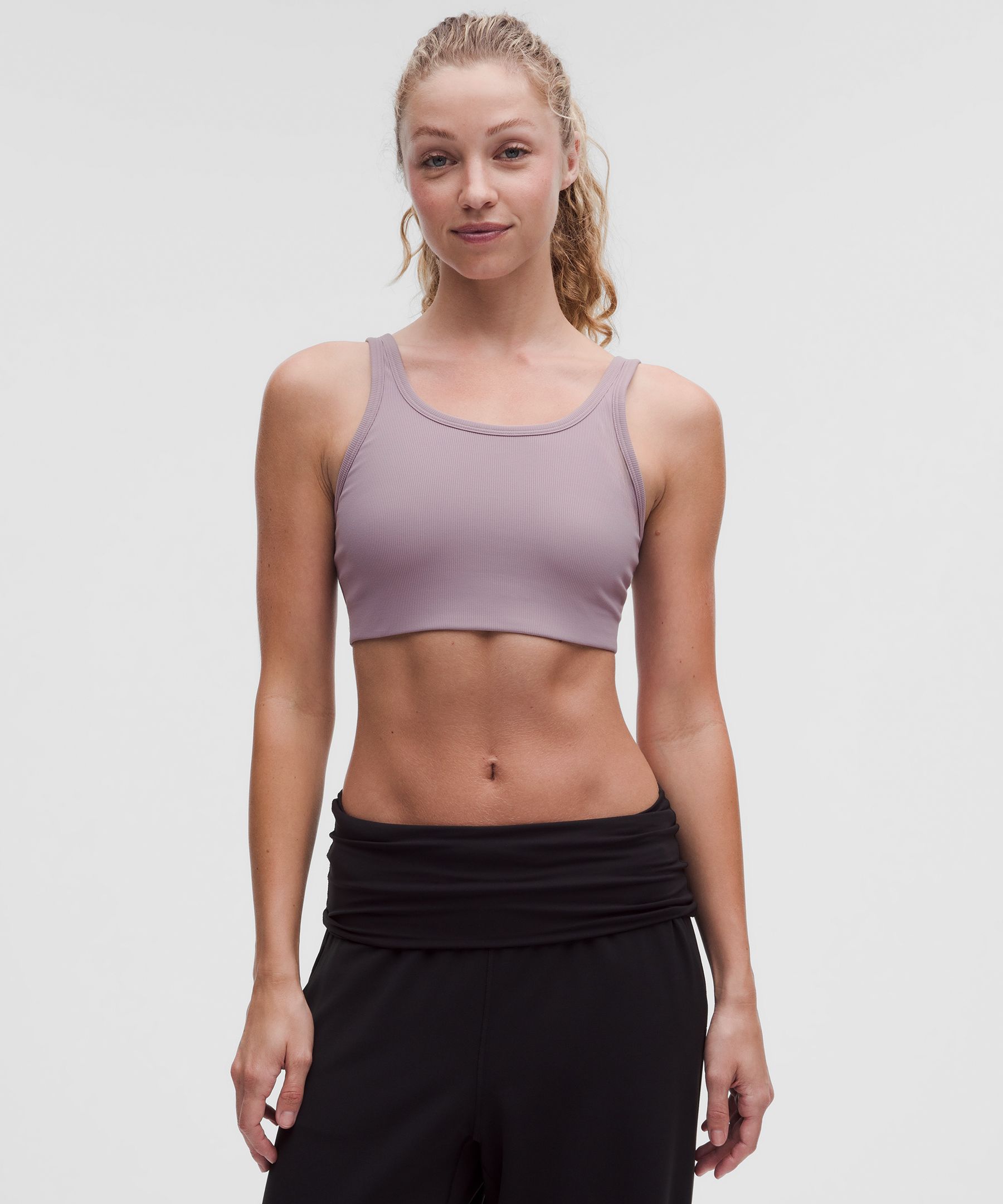 Nulu Ribbed Scoop-Neck Bra