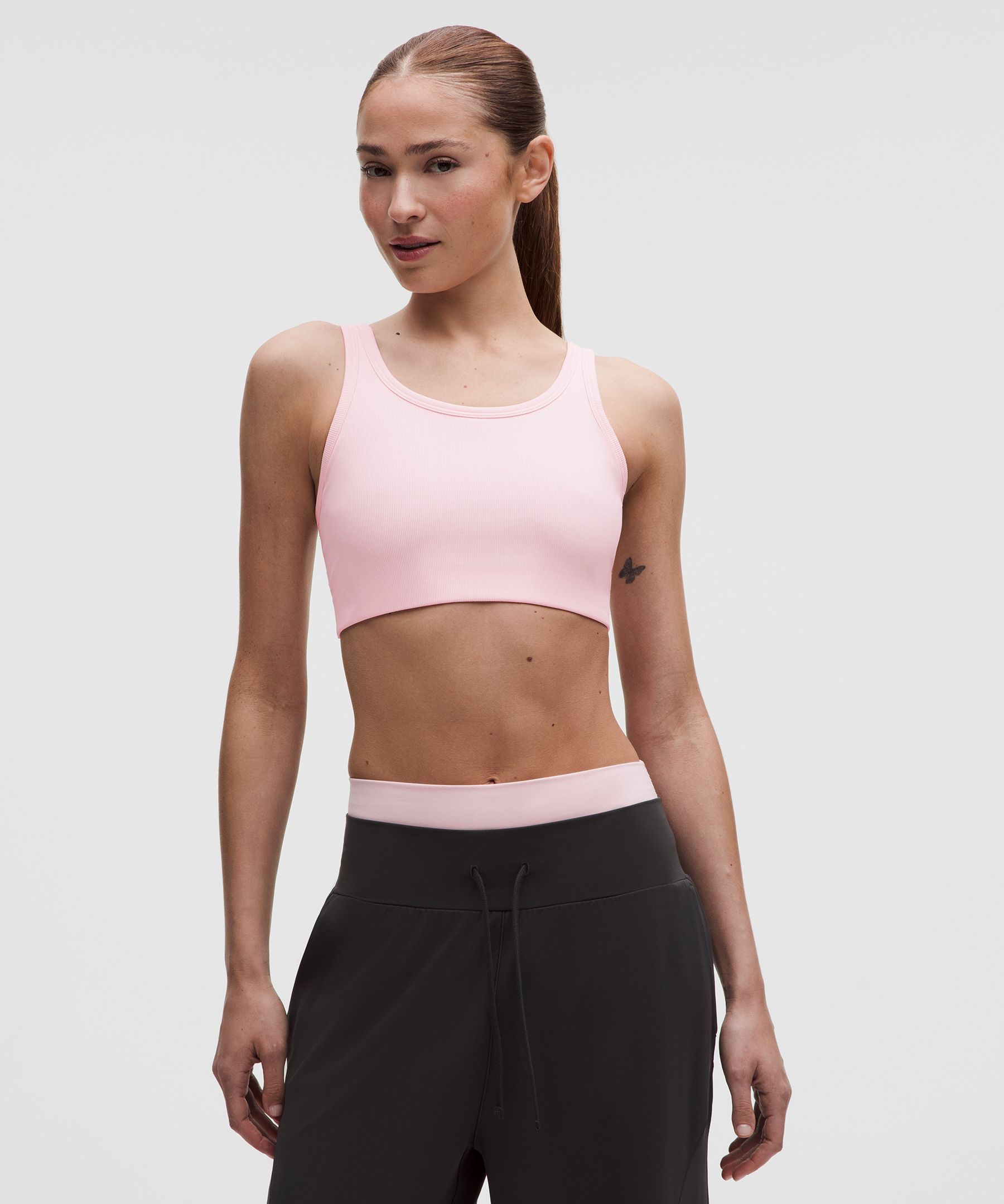 Nulu Ribbed Scoopneck Bra