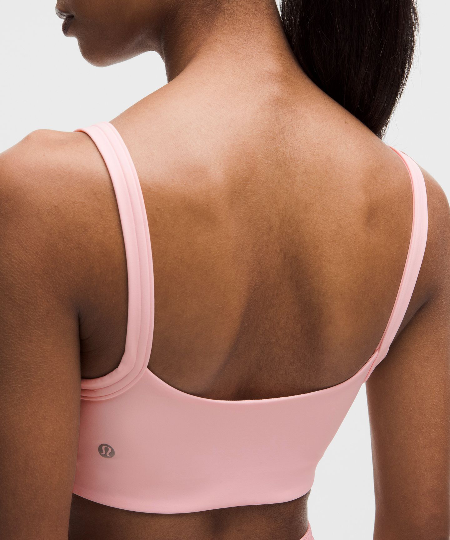 Спортивное бра Straight-Strap, лёгкая поддержка — Lululemon, цвет: Розовый жемчужный — фото 5