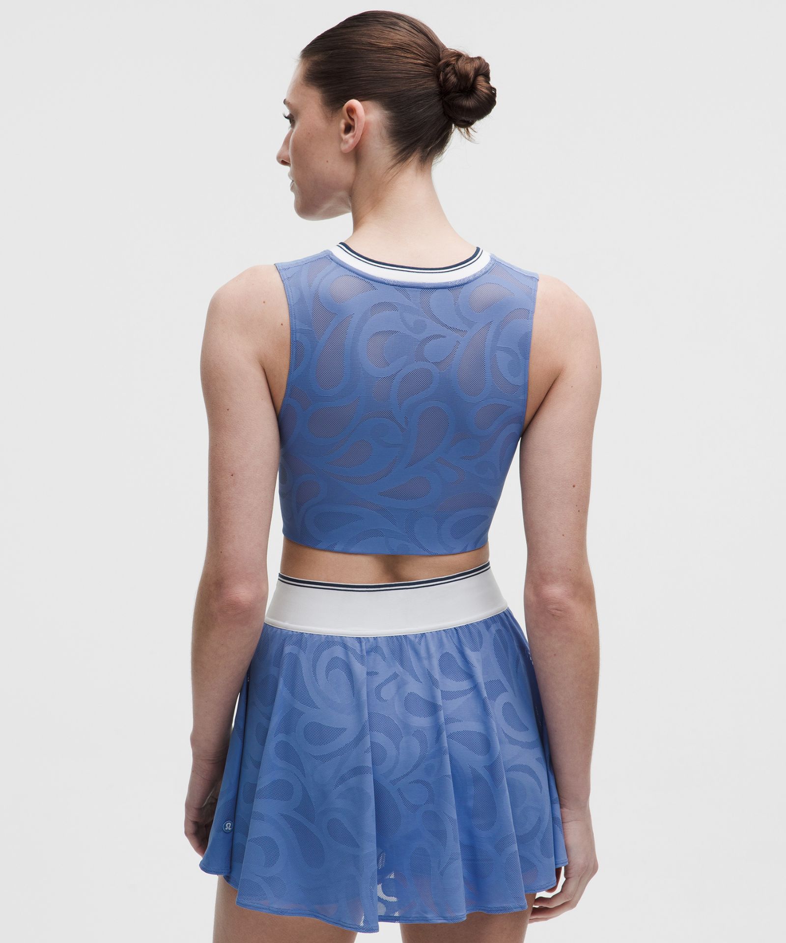 Женский теннисный бра Lululemon Paisley Mesh-Back V-Neck Longline — фото 2
