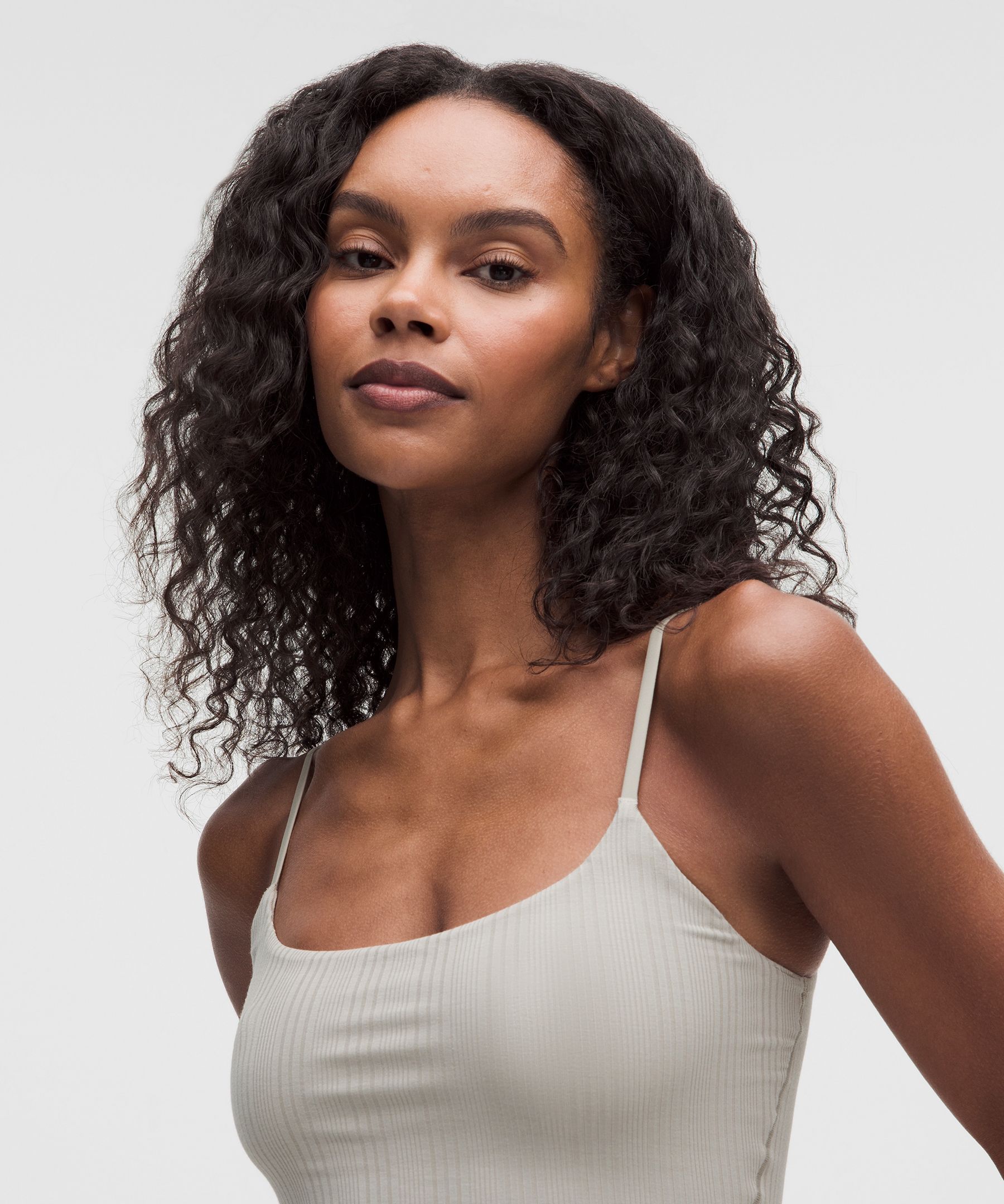 UnderEase Cami Strap Ribbed Longline Bralette A–C Cups