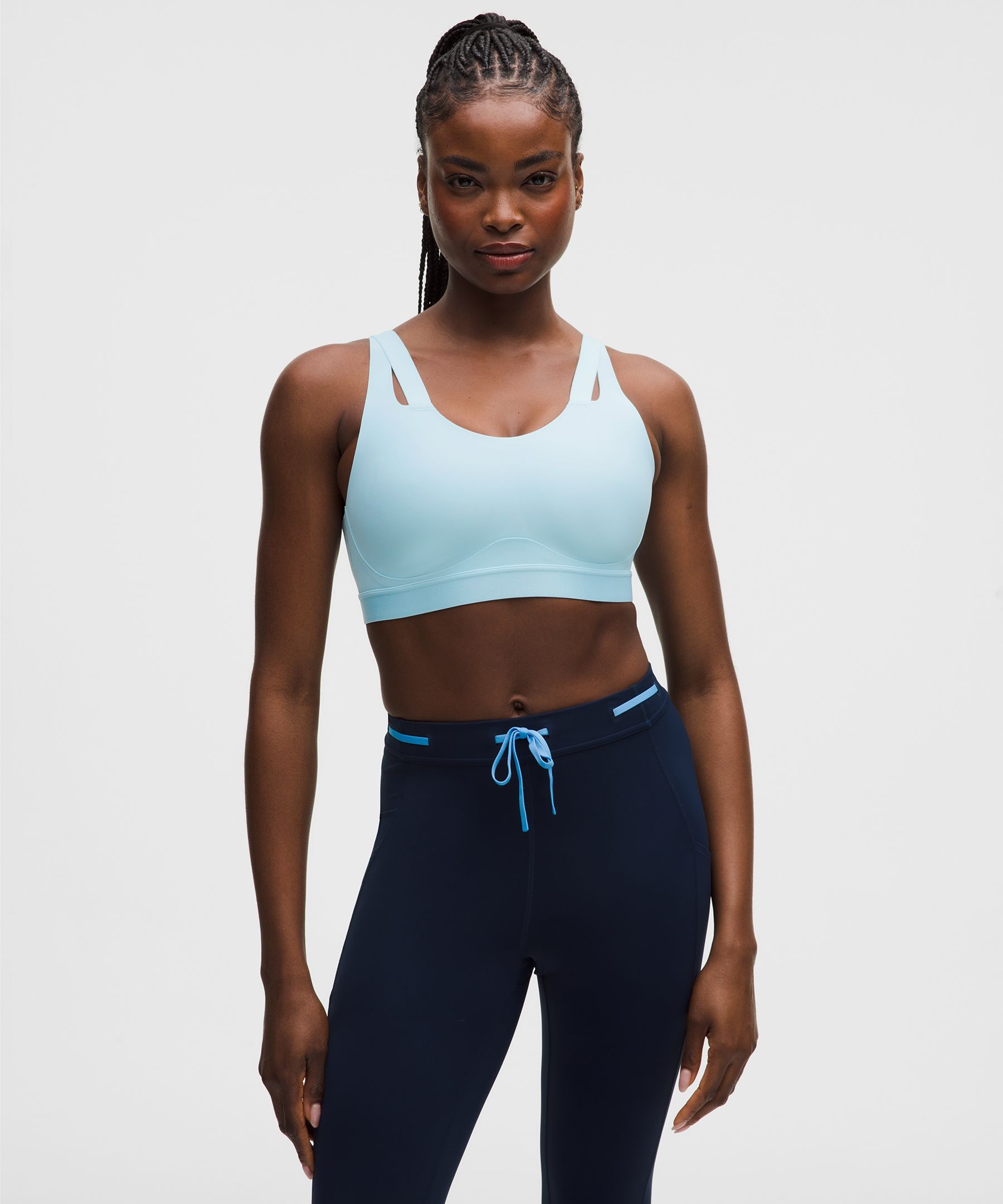 lululemon – Women’s Levitation Sports Bra High Support, B-DD Cups – Color Blue – Size 8