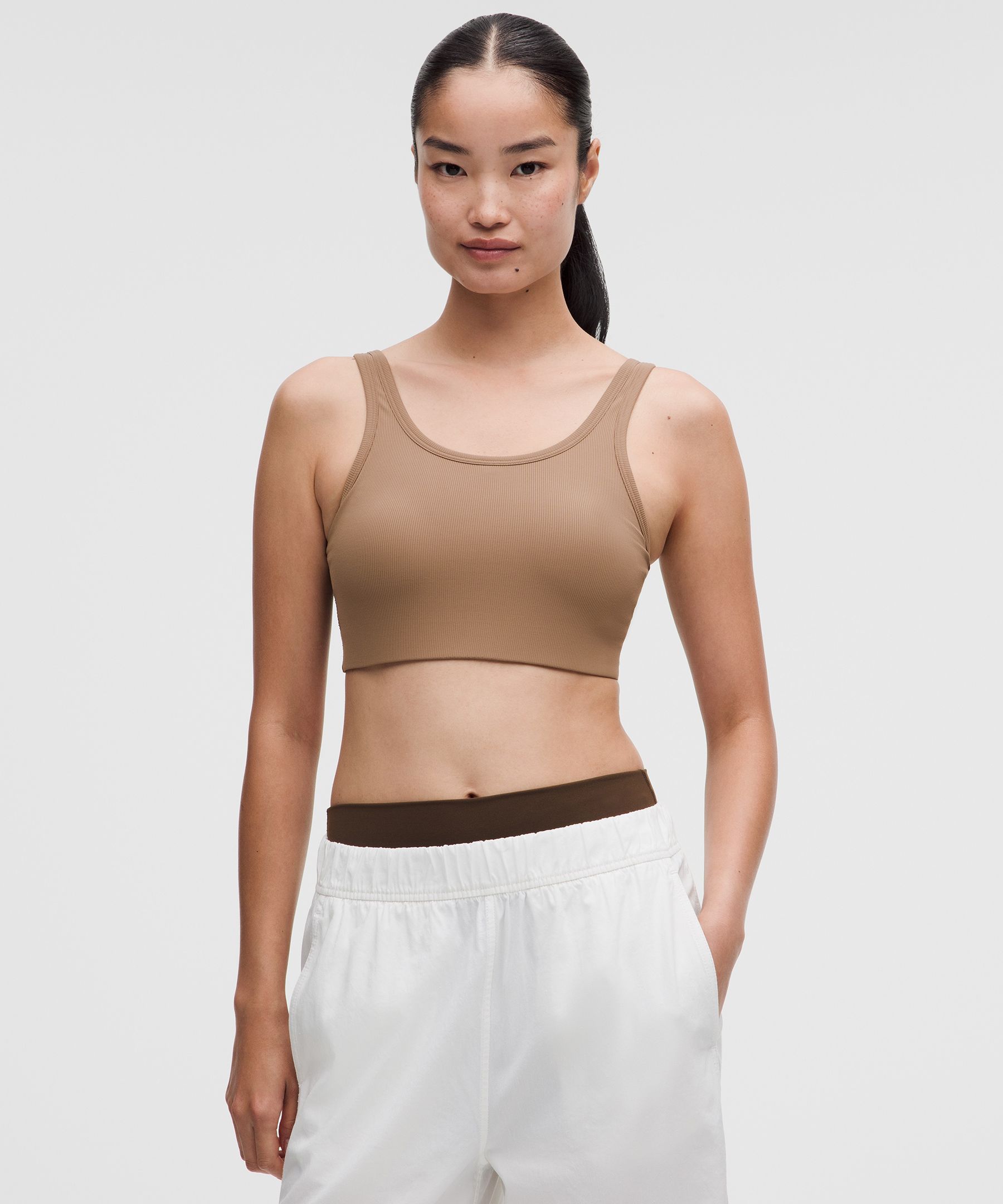 Nulu Ribbed Scoop-Neck Bra