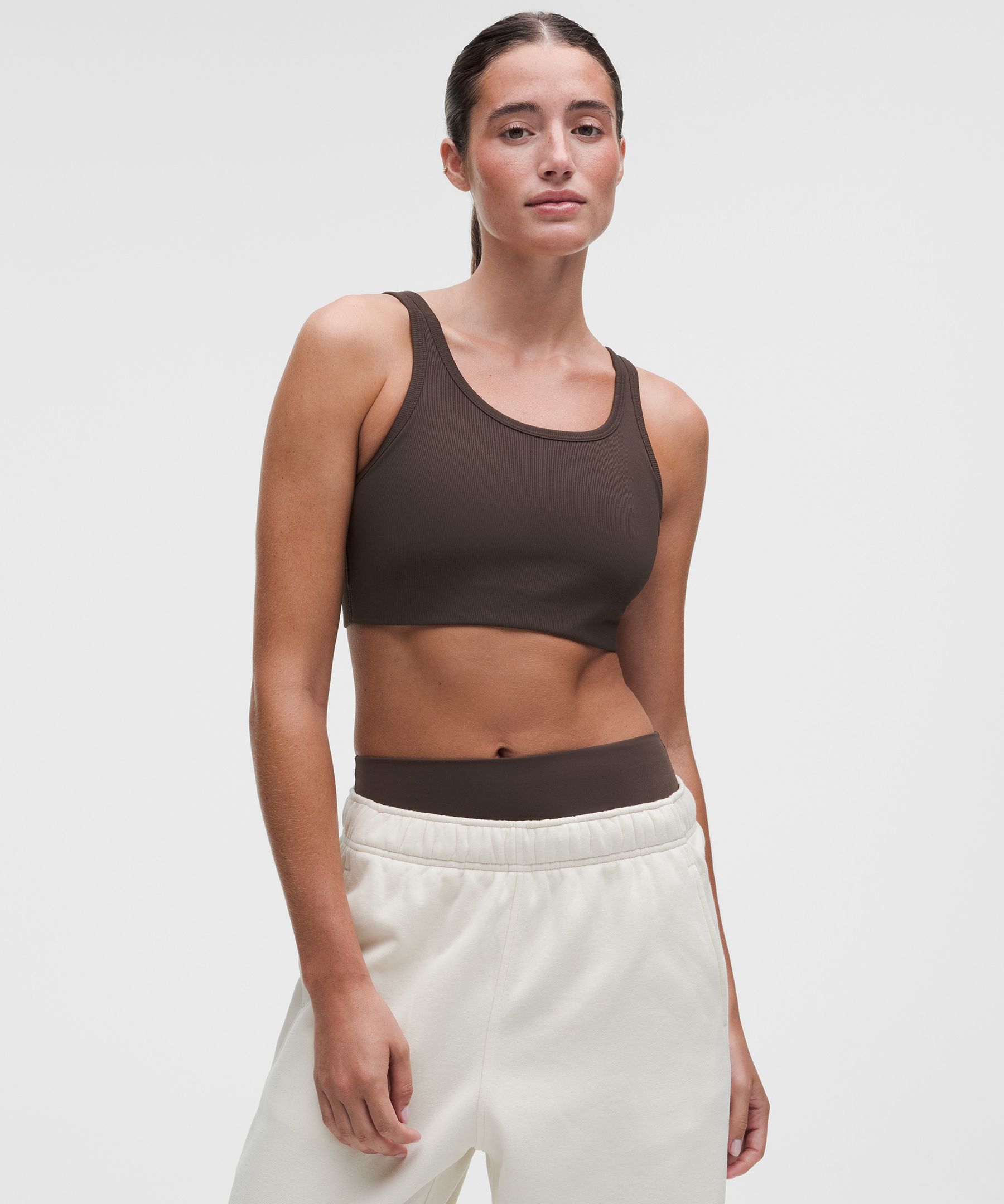 Nulu Ribbed Scoop-Neck Bra *Light Support, B/C Cup