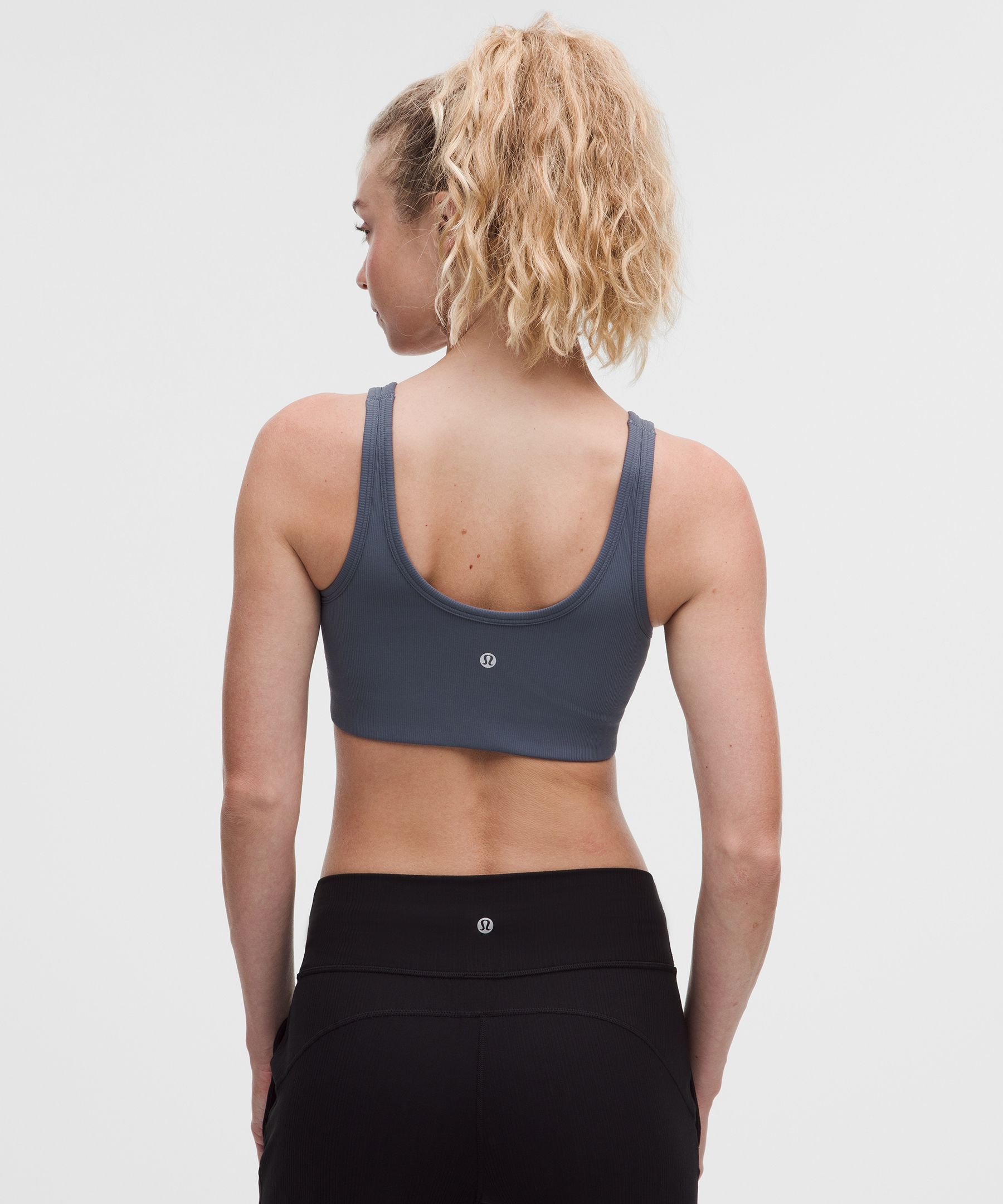 Soutien-gorge col rond en Nulu côtelé