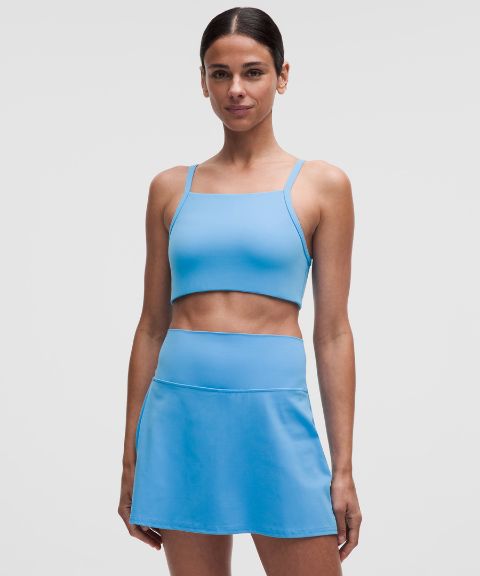 Женское бра Lululemon Nulu Straight-Neck лёгкой поддержки, цвет: Океанский