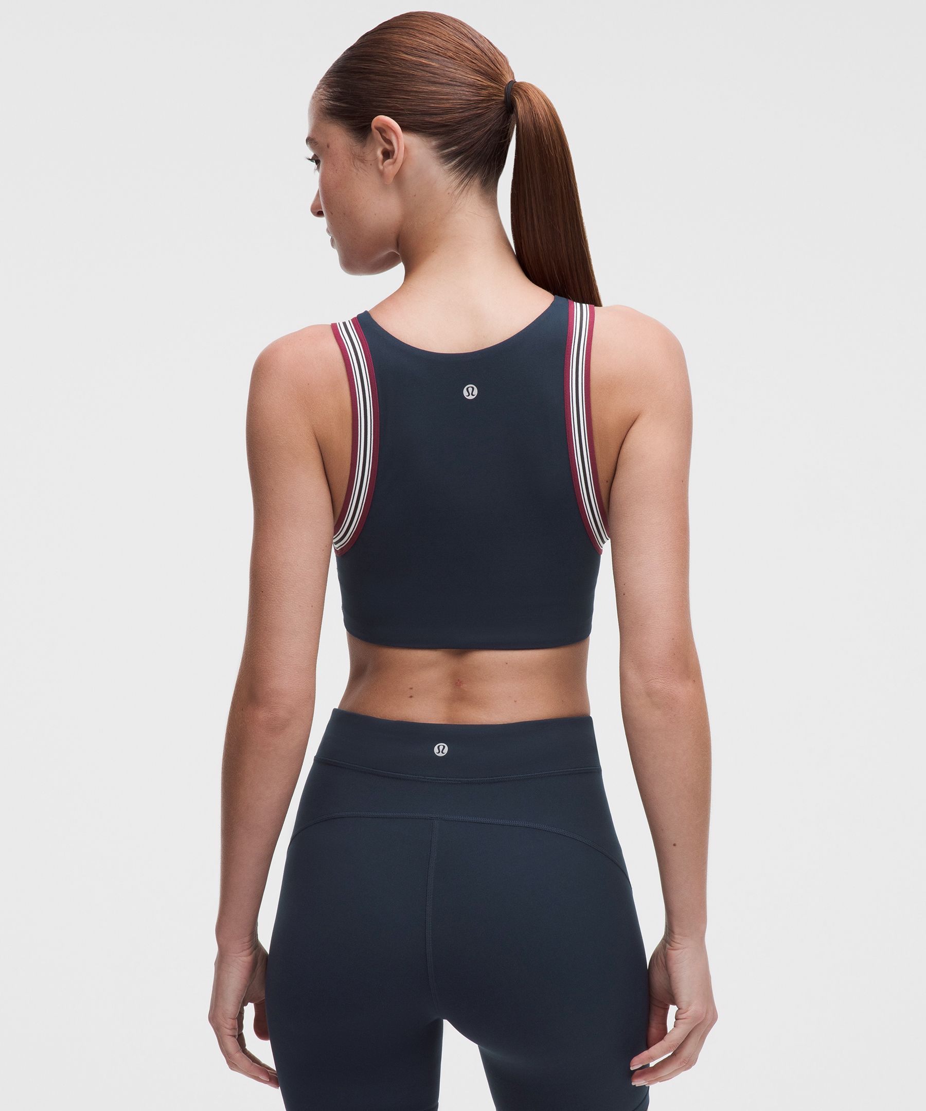 Groove Yoga Bra Light Support, B/C Cup *Striped Trim