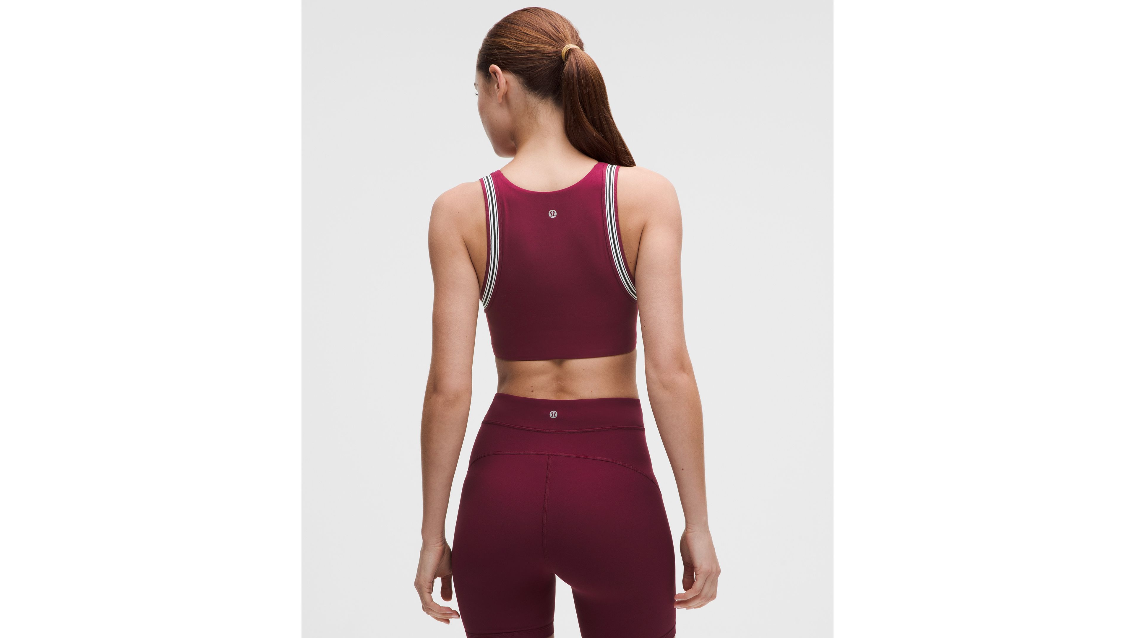 Groove Yoga Bra Light Support, B/C Cup *Striped Trim