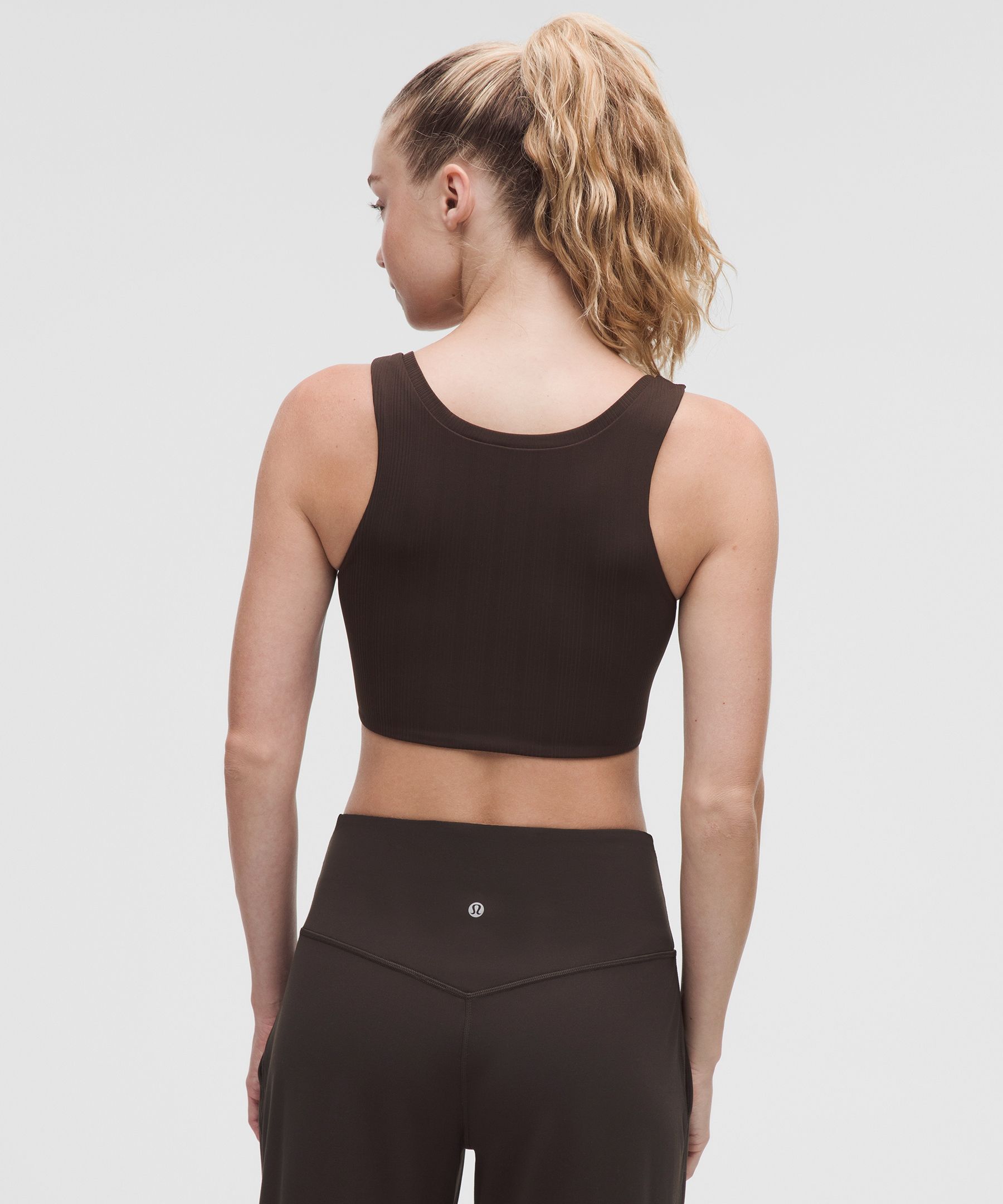 Bend This Ribbed Square-Neck Racerback Bra *Light Support, A-C Cups