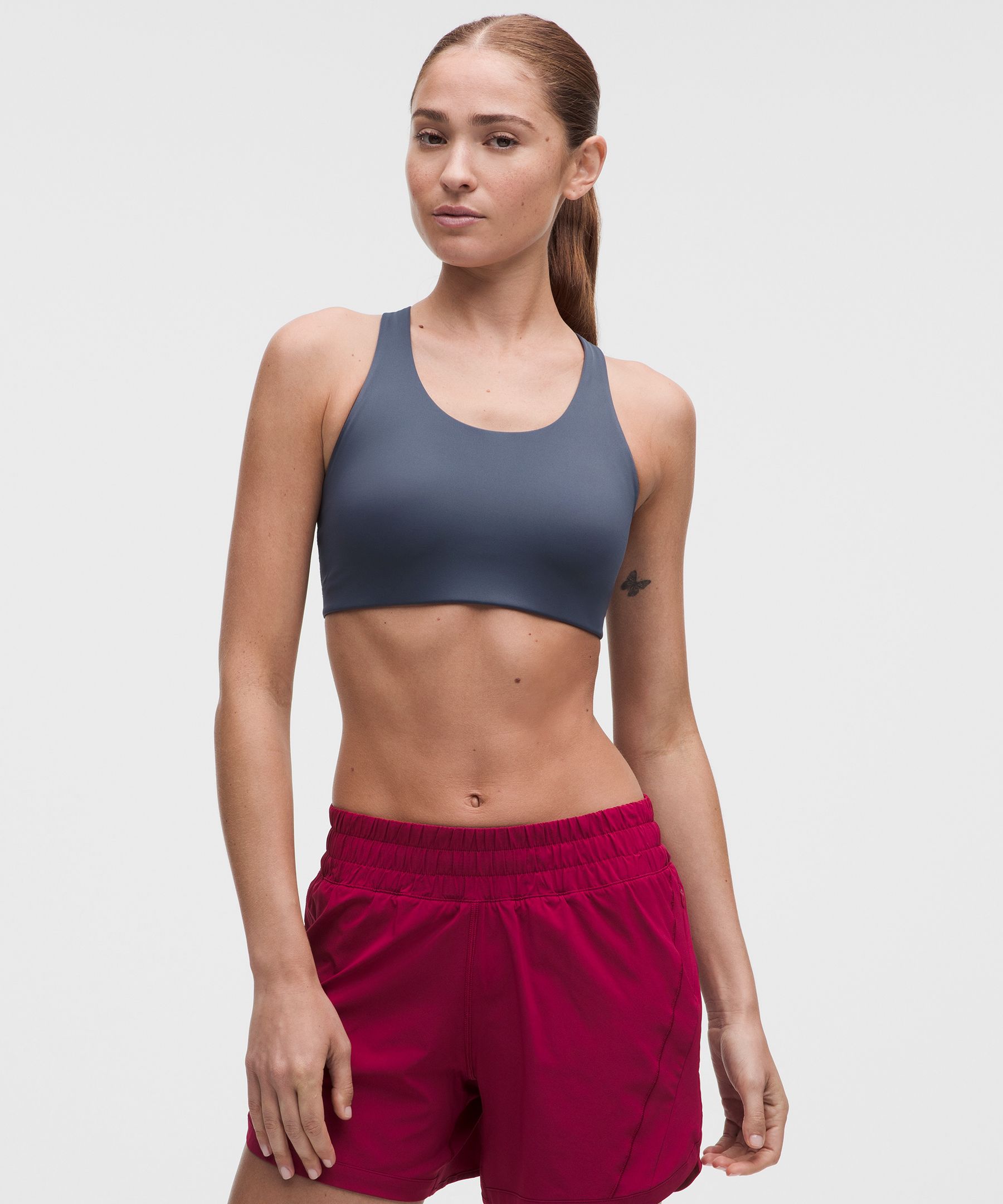 Back Pocket Racerback Run Bra