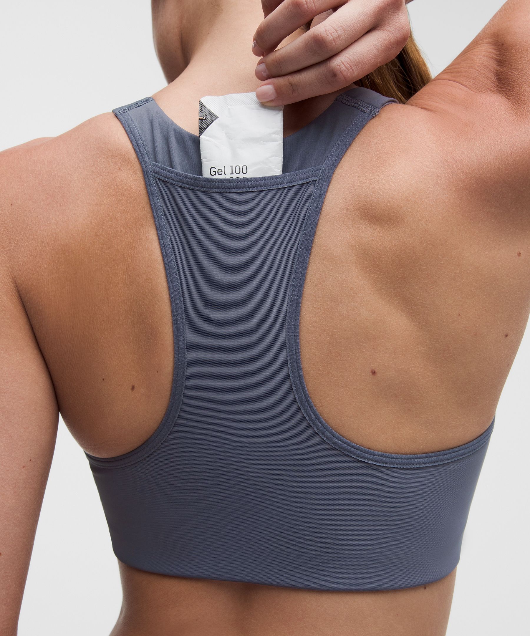 Back Pocket Racerback Run Bra *Medium Support, B/C Cup