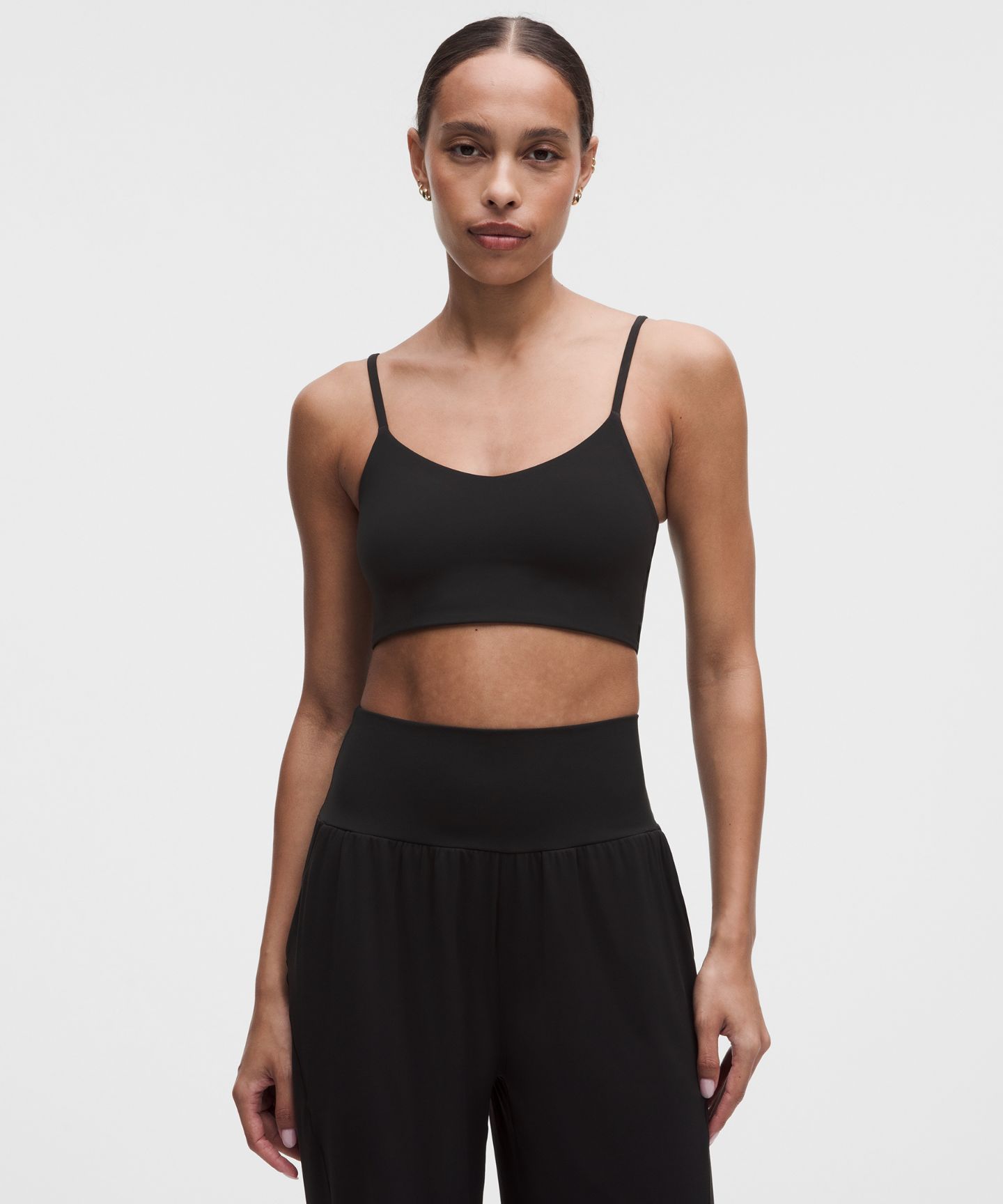 Женский топ-бра Lululemon Bend This Cami на бретелях, цвет: Чёрный — фото 4