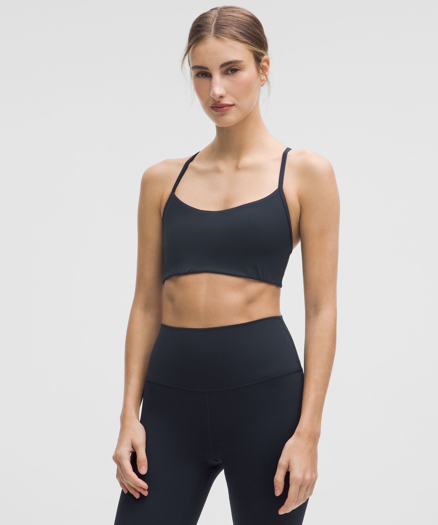 lululemon – Women’s Flow Y Sports Bra Light Support, A/B Cup Evolve – Color Blue – Size XL