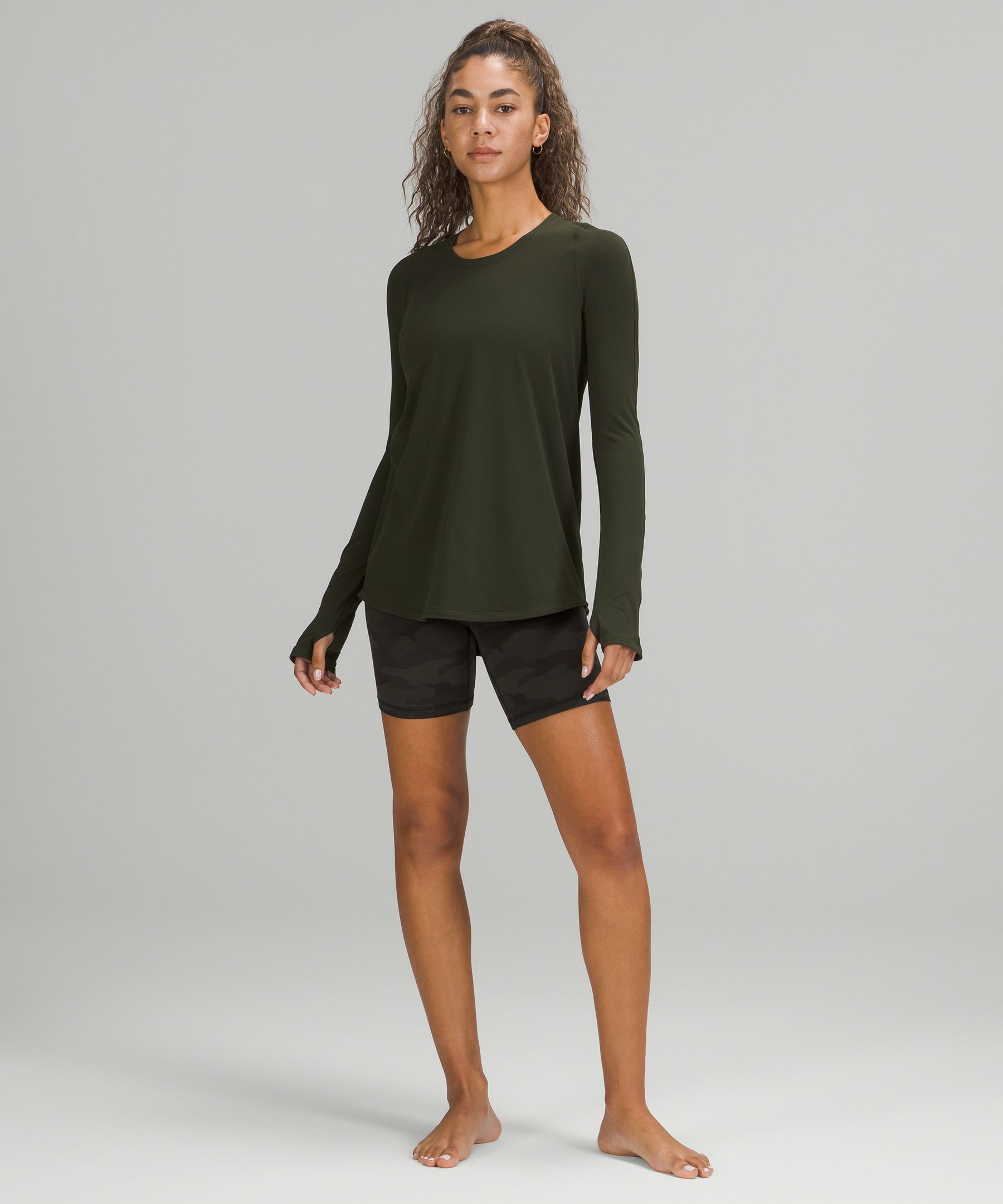 Lululemon Tuck And Flow Long Sleeve - Silver Spoon Angel Wing (AU release)  - lulu fanatics