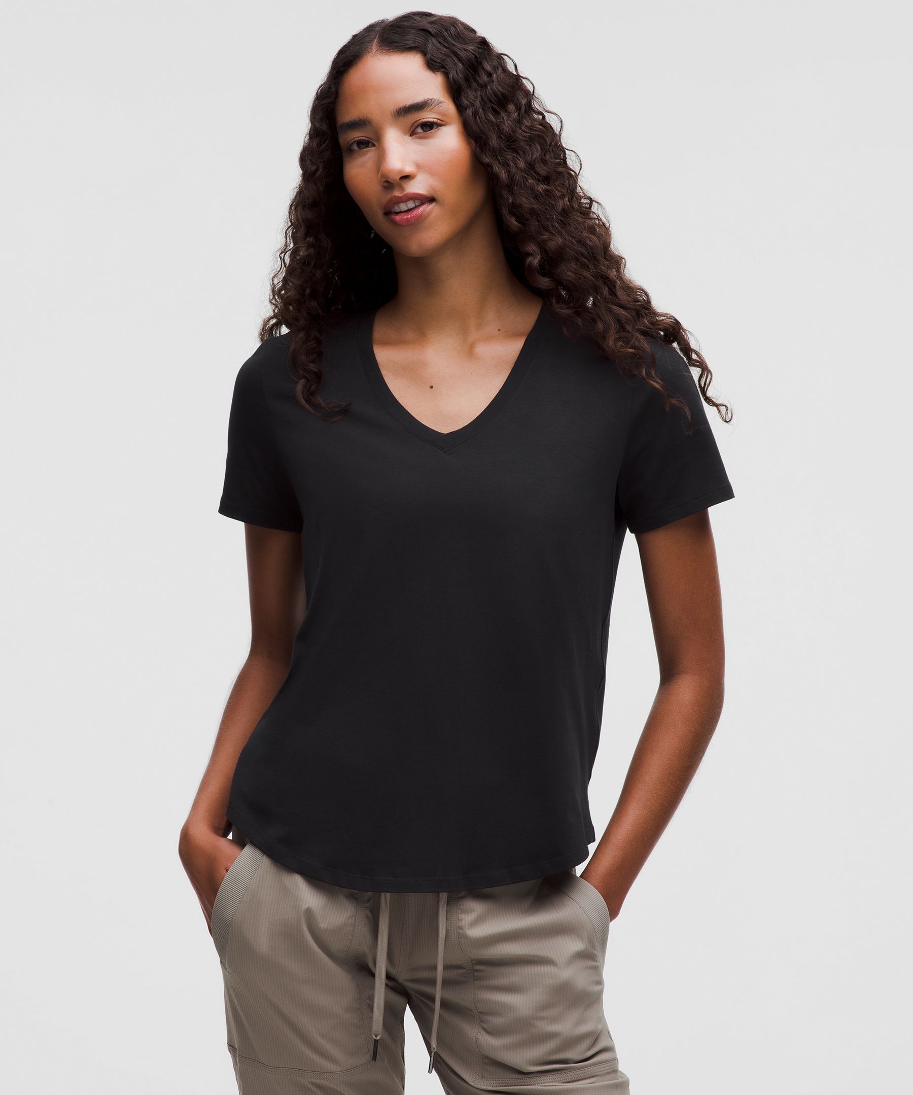 Lululemon Love V-neck T-shirt In Black