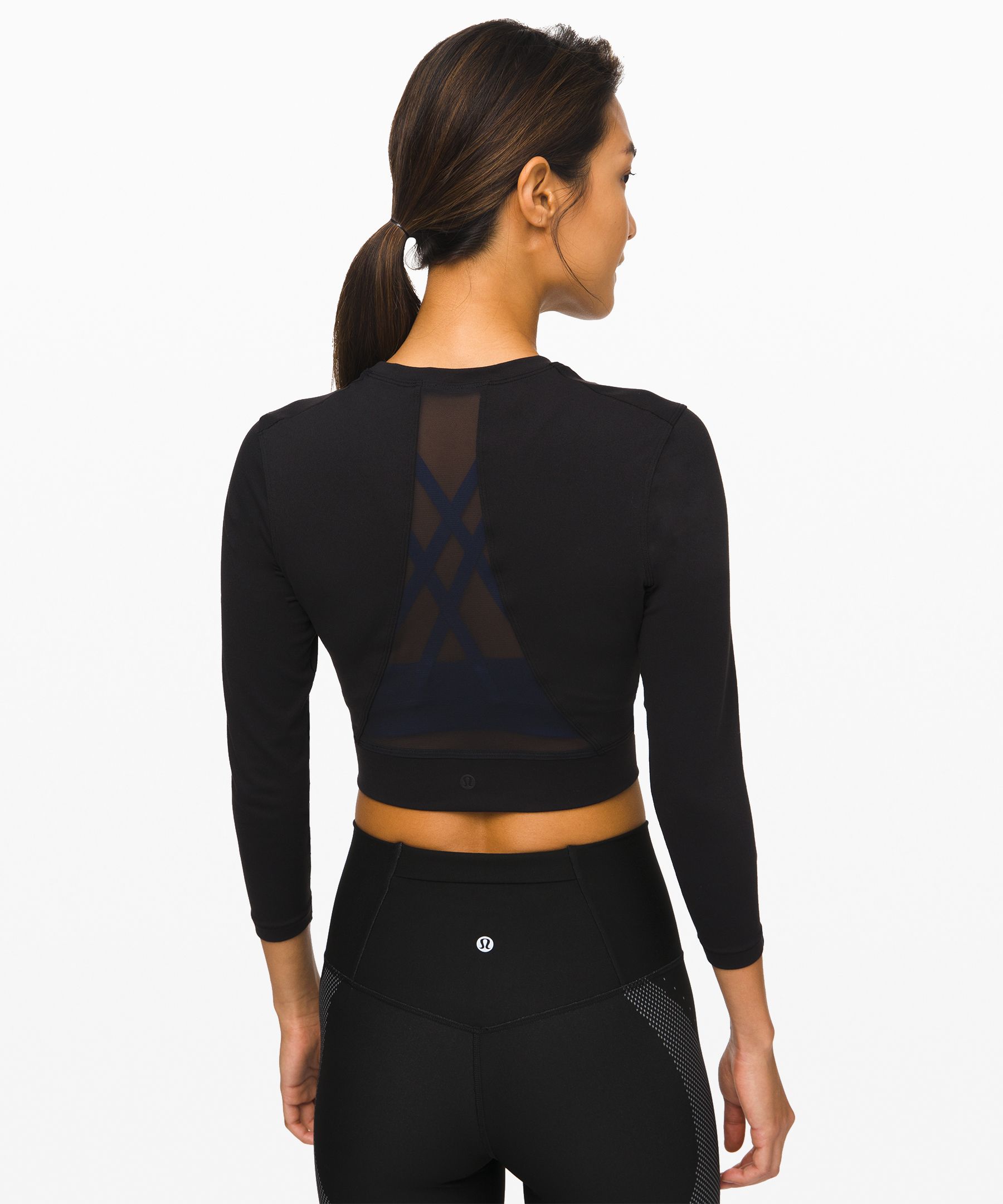 lululemon crop top long sleeve