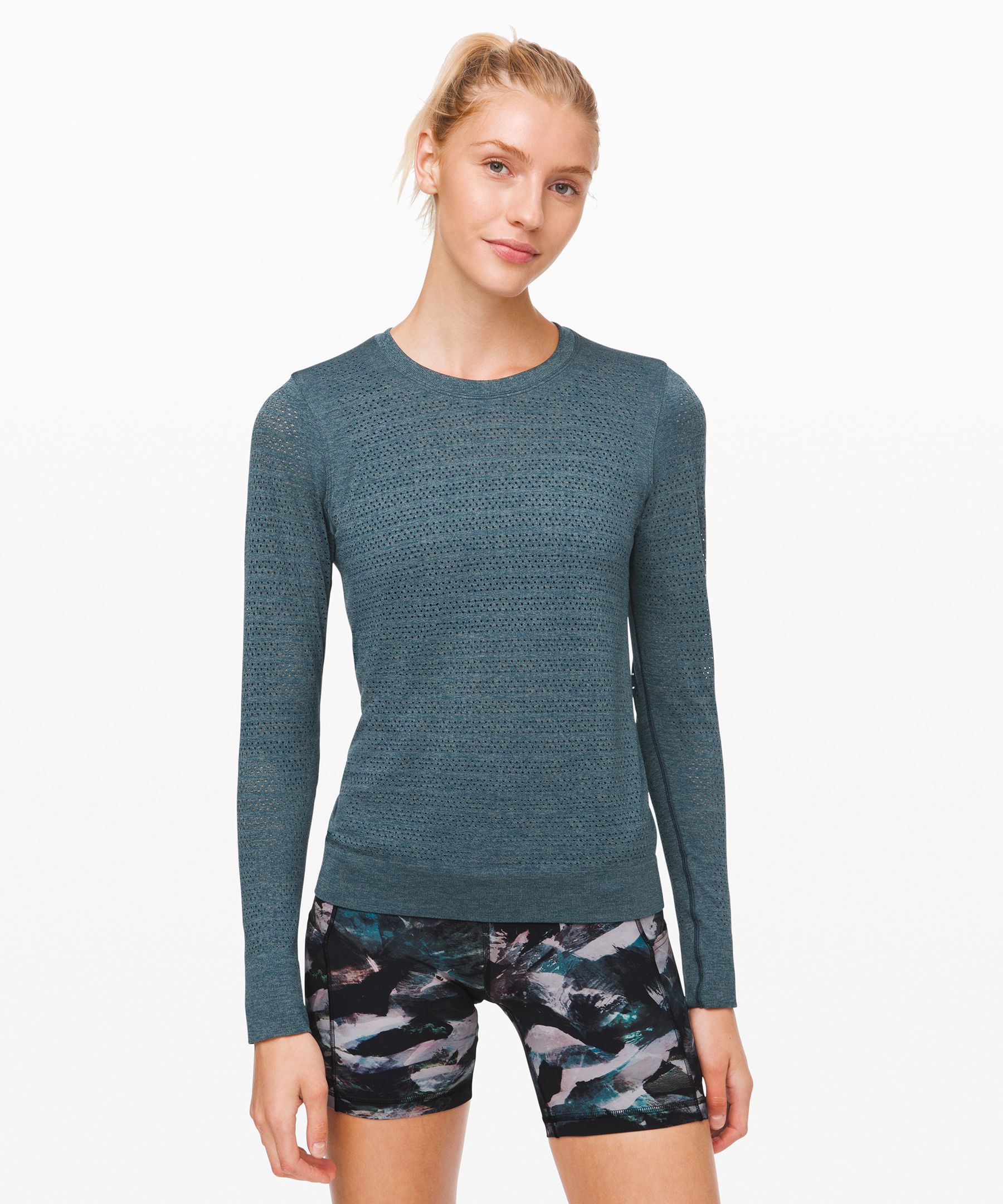 Lululemon Breeze By Long Sleeve *squad In Blue