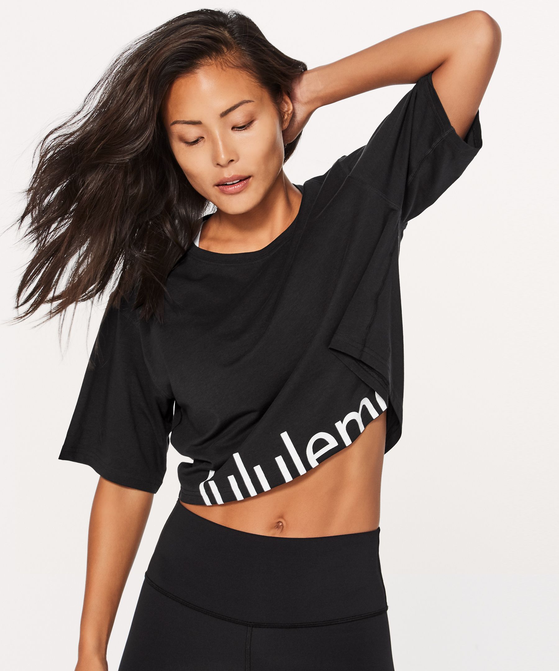 Lululemon LA Cropped Boxy Tee Size 8