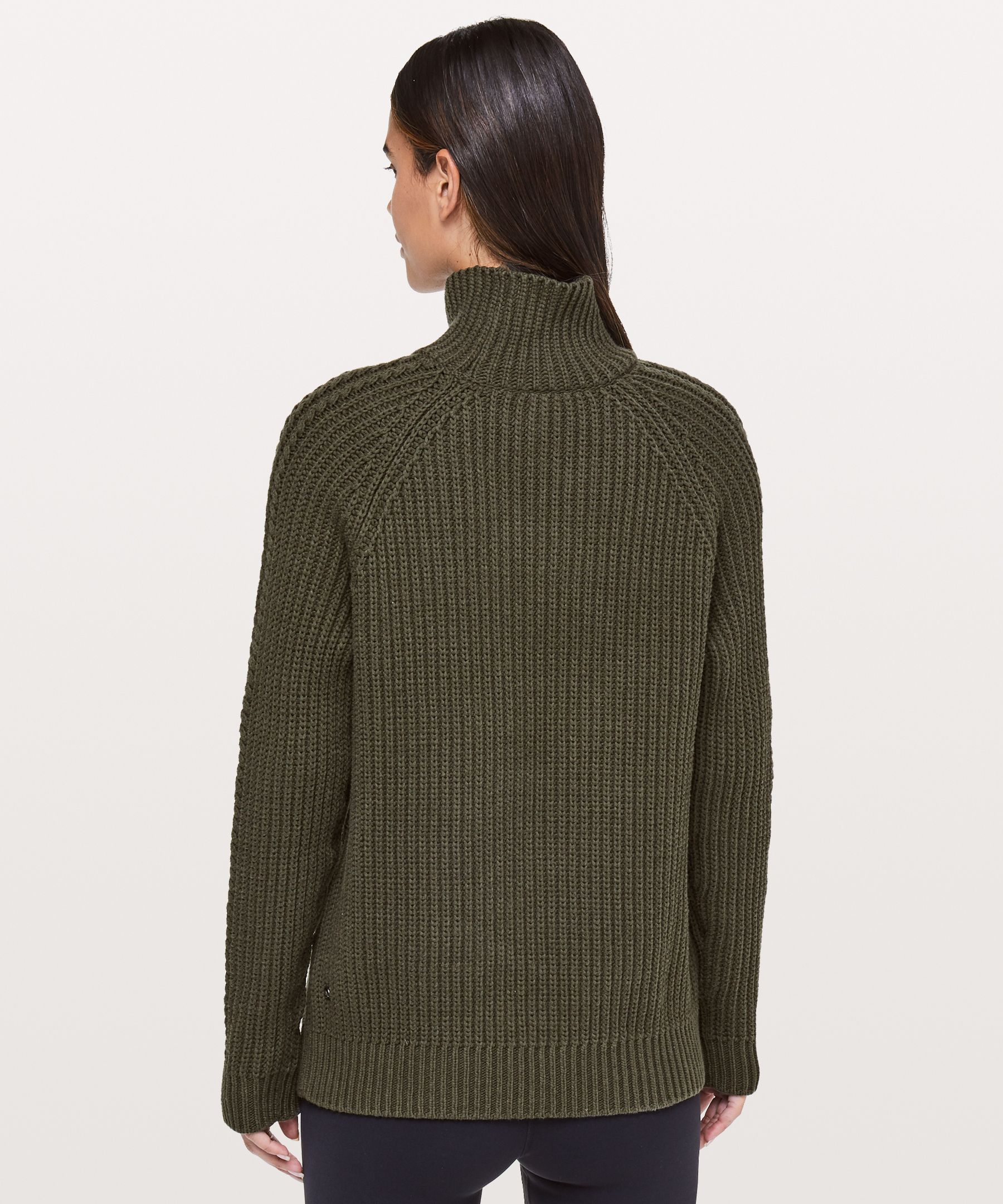 dark olive Bring The Cozy Turtleneck