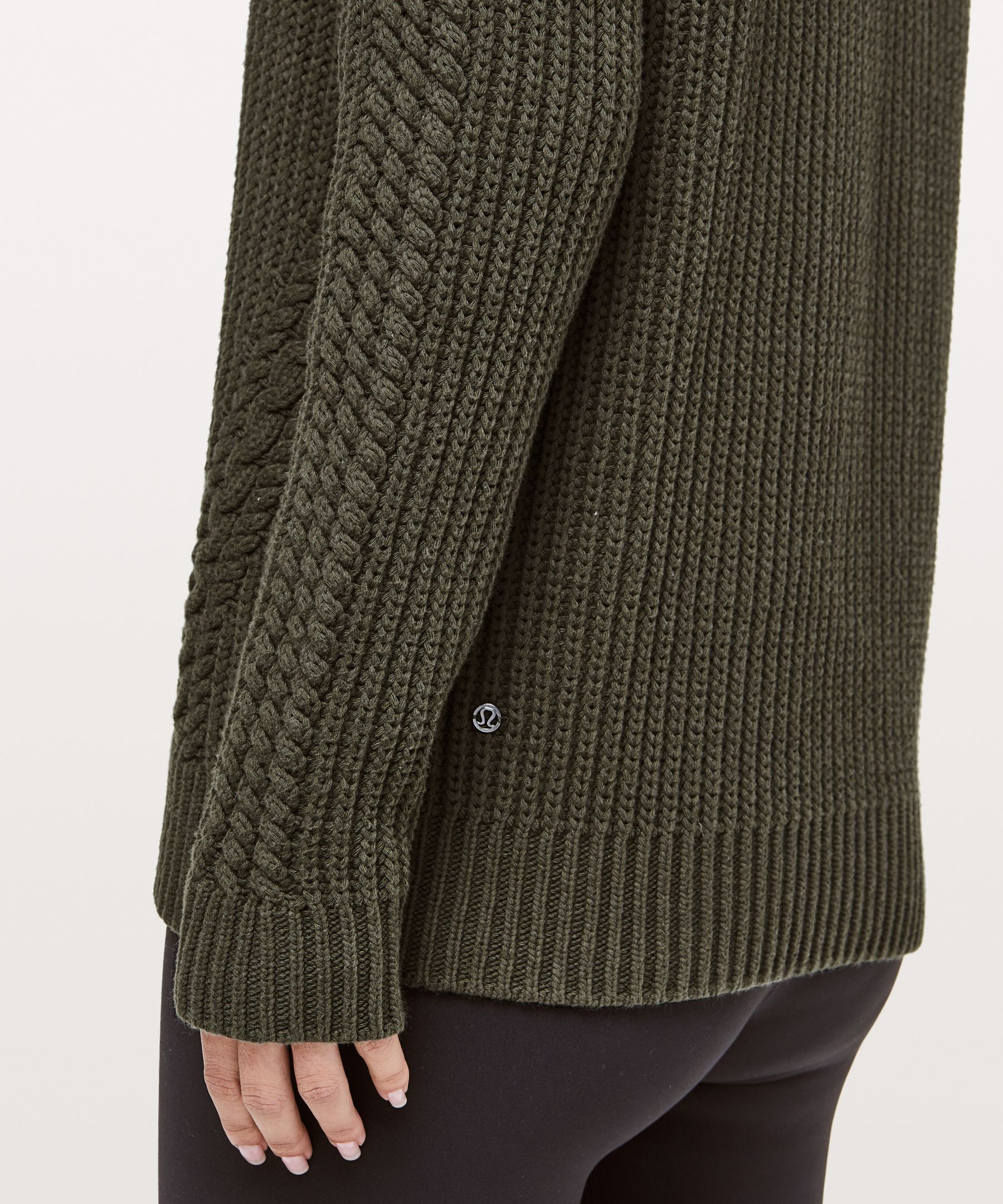 dark olive Bring The Cozy Turtleneck