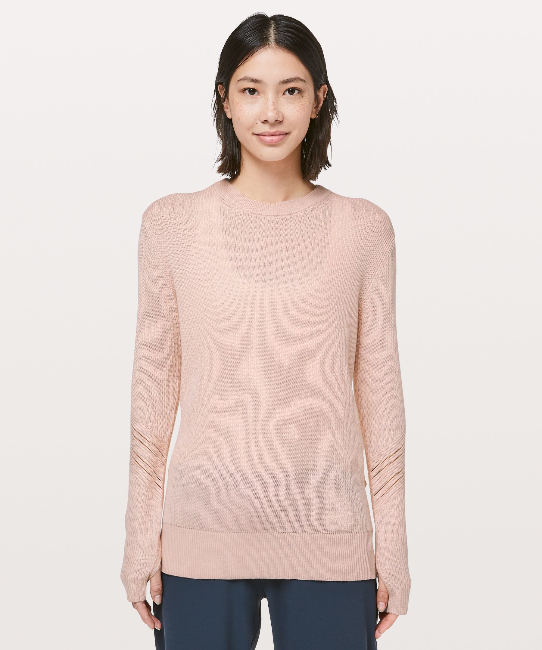 Lululemon Time To Restore Sweater In Misty Pink