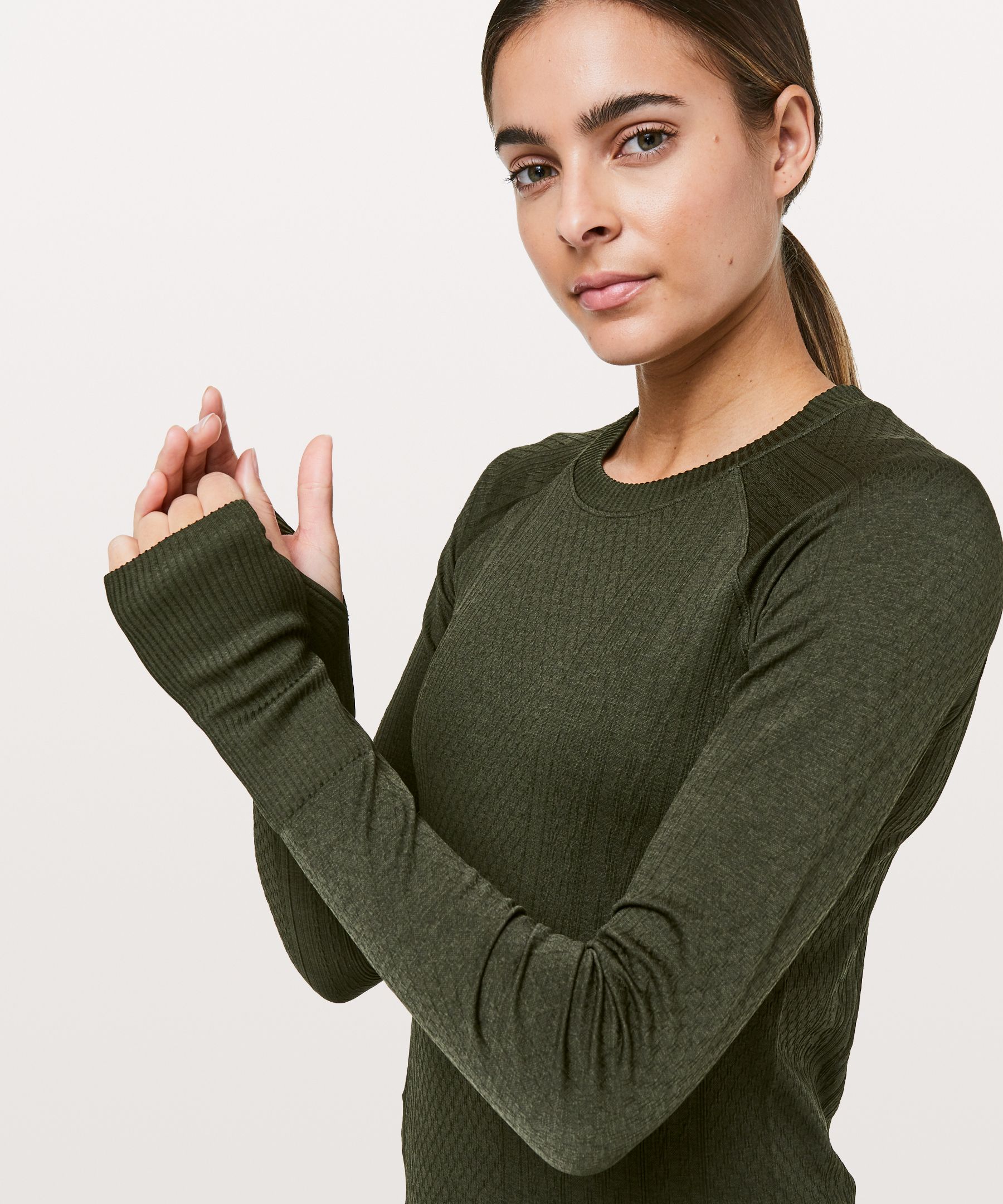 Lululemon Rest Less Pullover Jasper/Oceanic - Retail $108