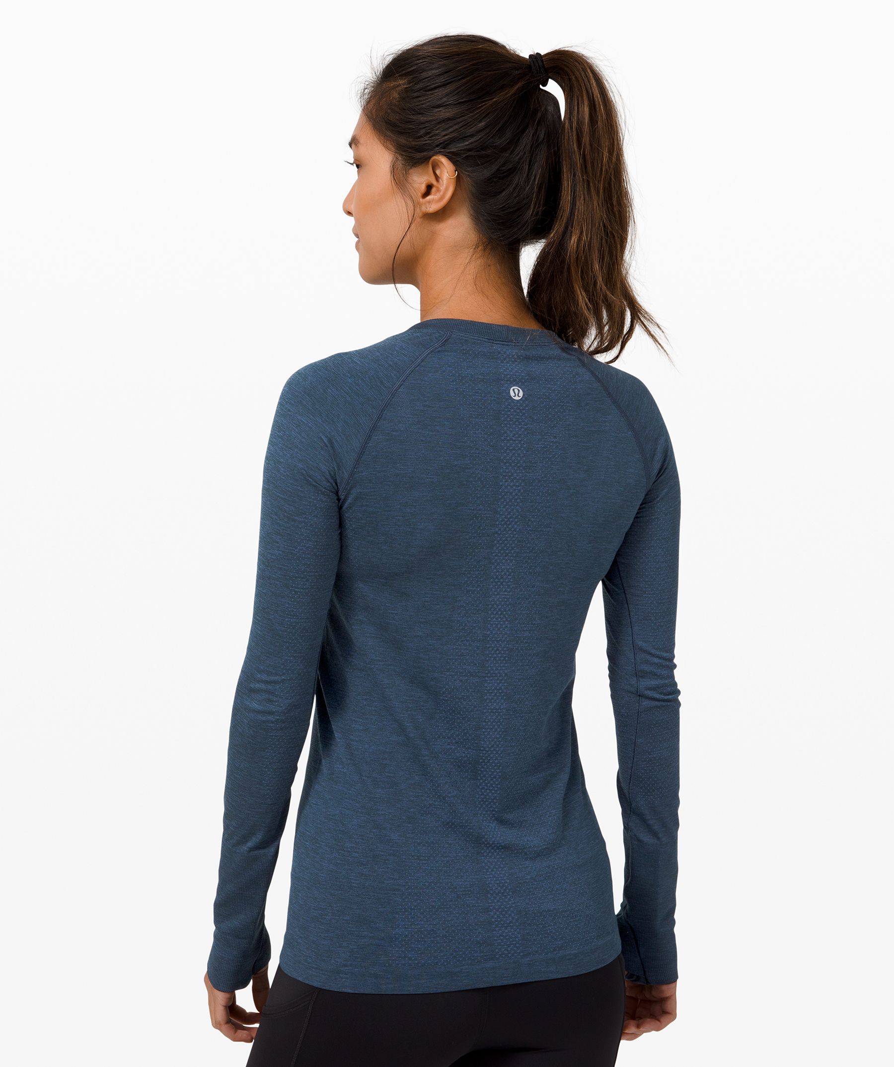 blue lululemon shirt