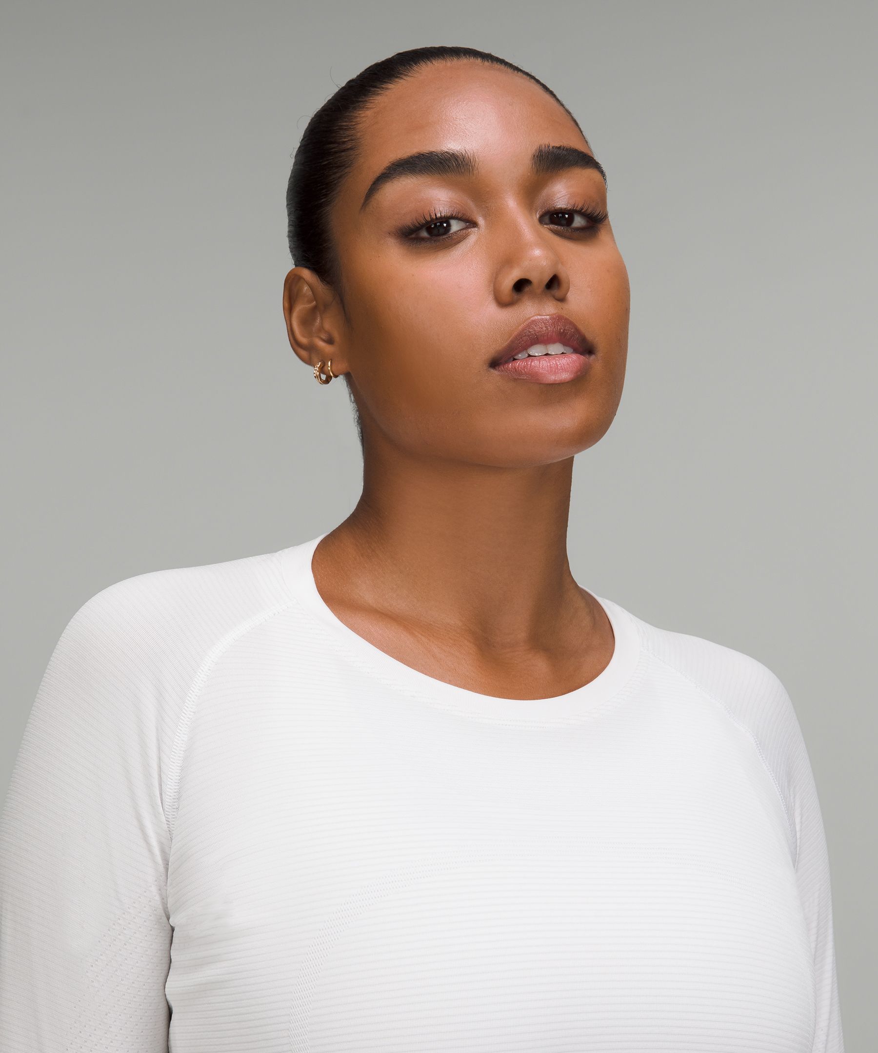 White Swiftly Tech long-sleeve jersey top, lululemon