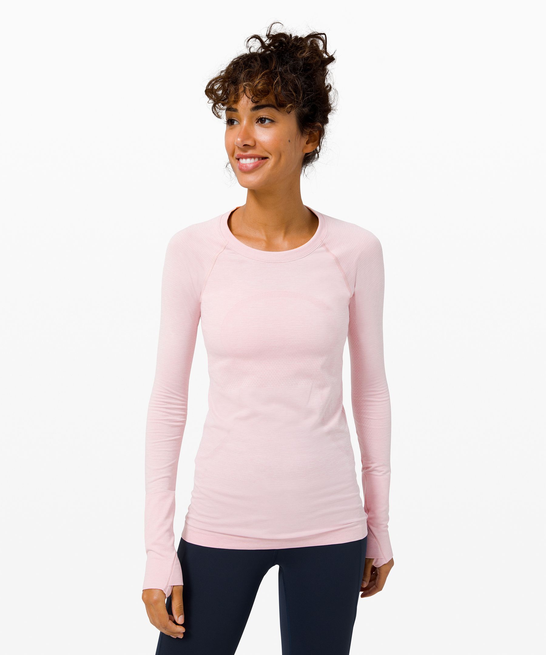 lululemon swiftly tech long sleeve pink