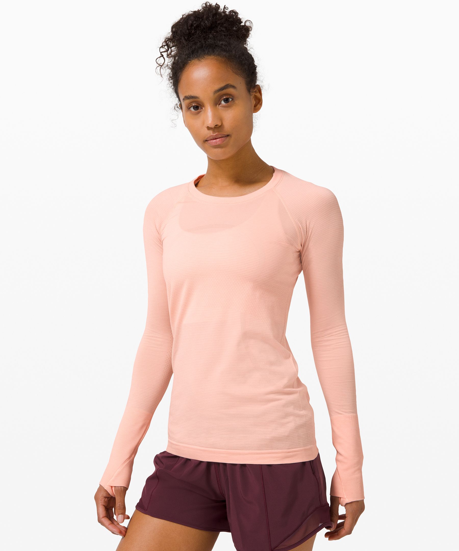 Lululemon Swiftly Tech Long Sleeve 2.0 In Orange | ModeSens