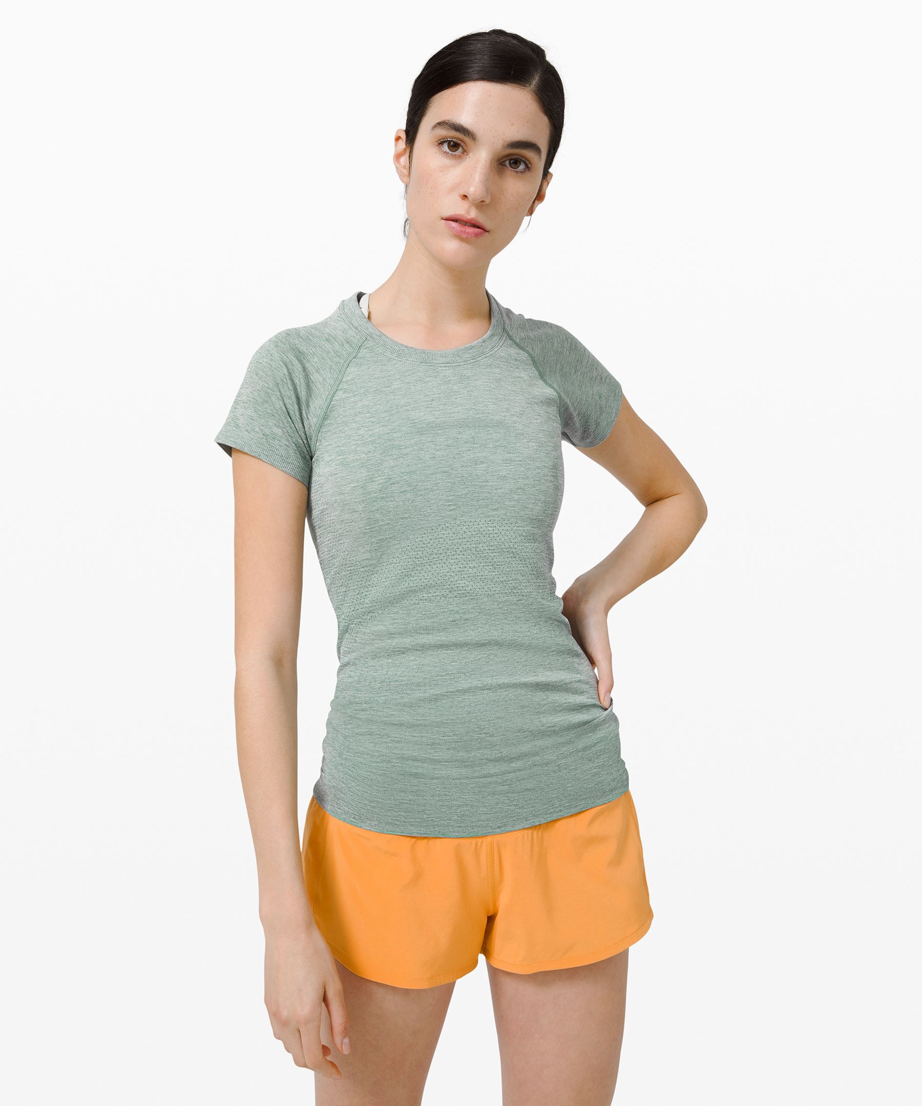 Lululemon Swiftly Tech Short Sleeve 2.0 In Tidewater Teal/vapor